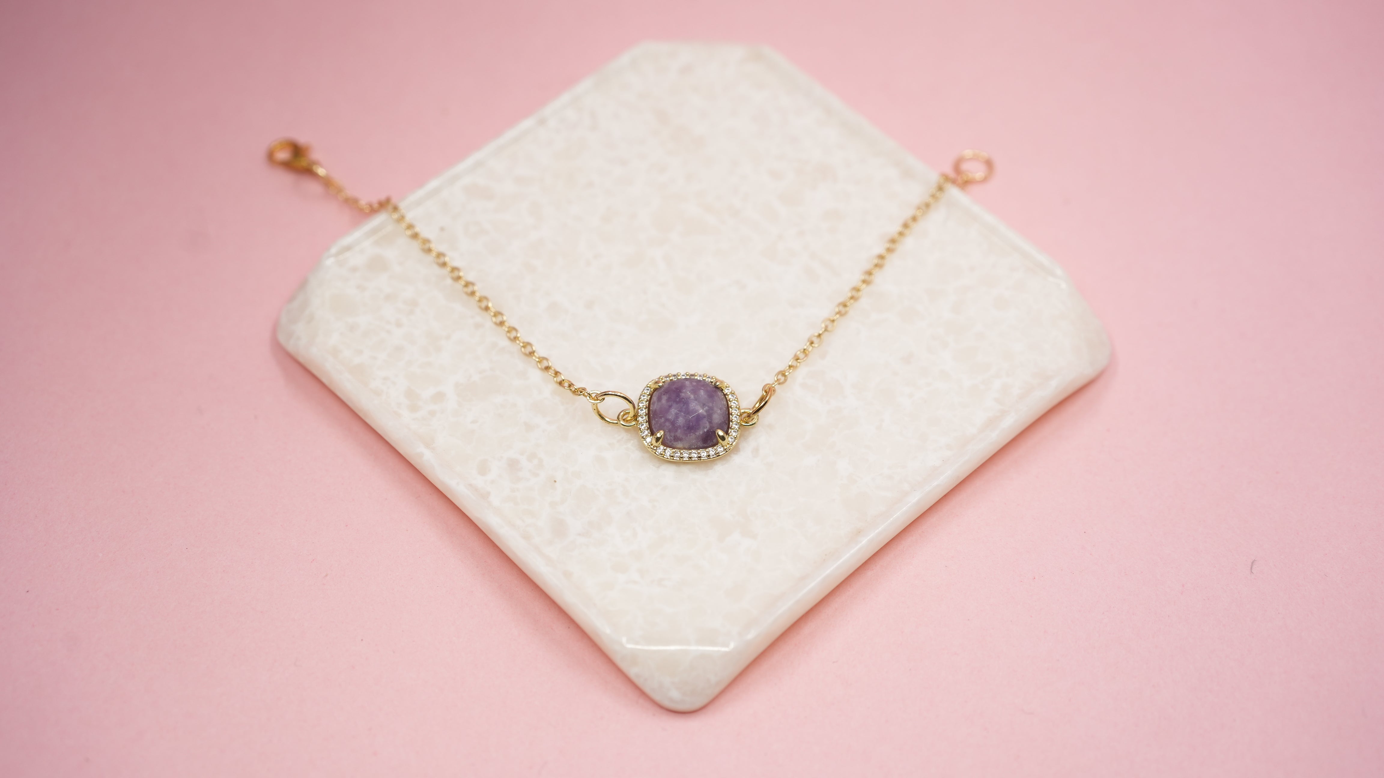 Amethyst princess cut