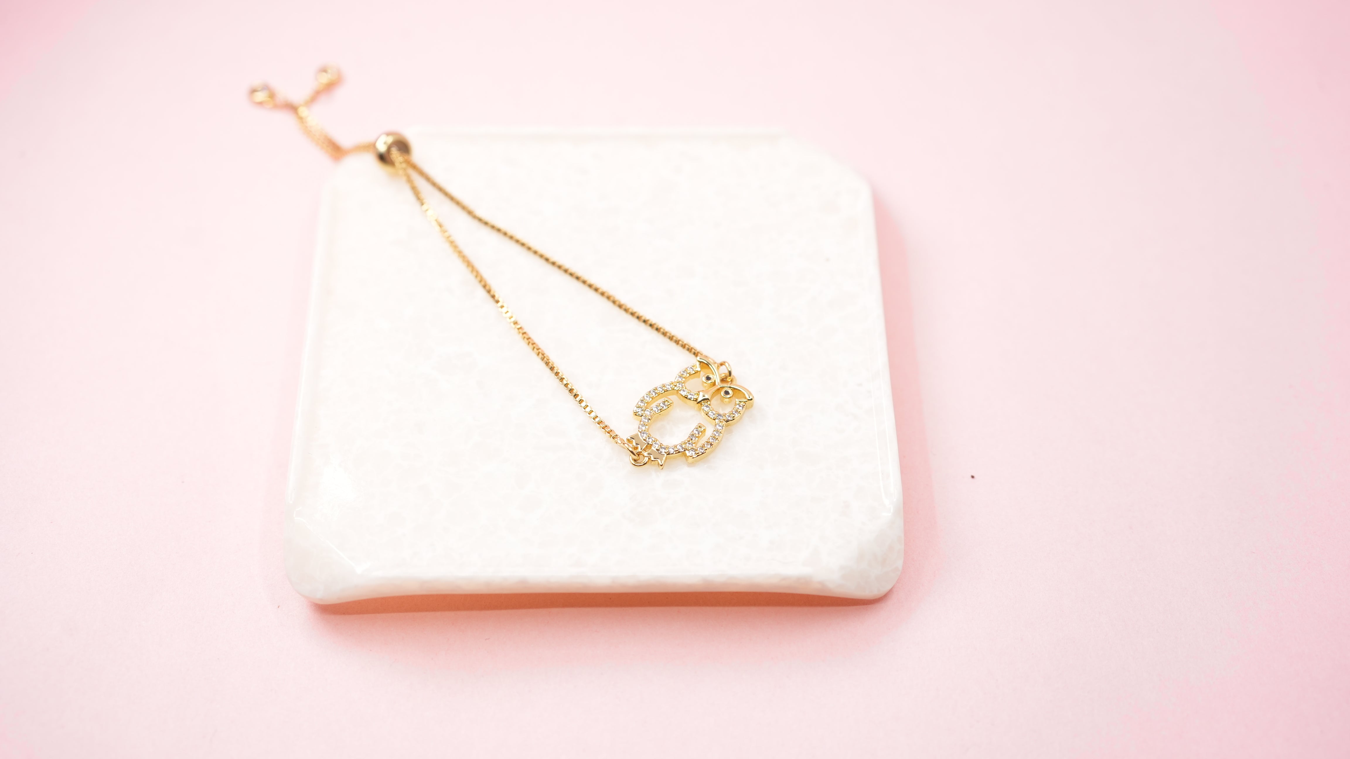 Owl charm golden