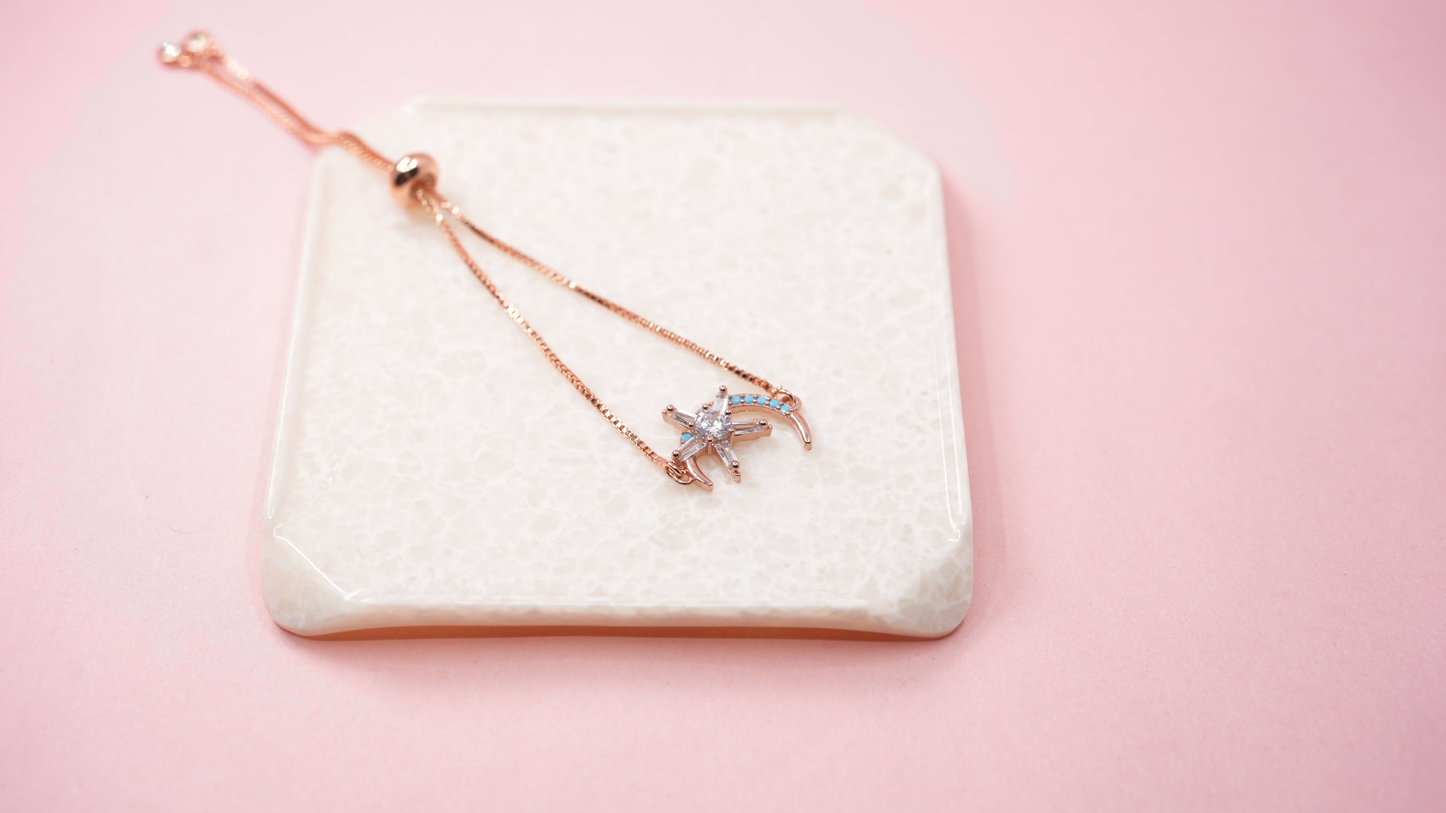 Moonstone gaze rosegold