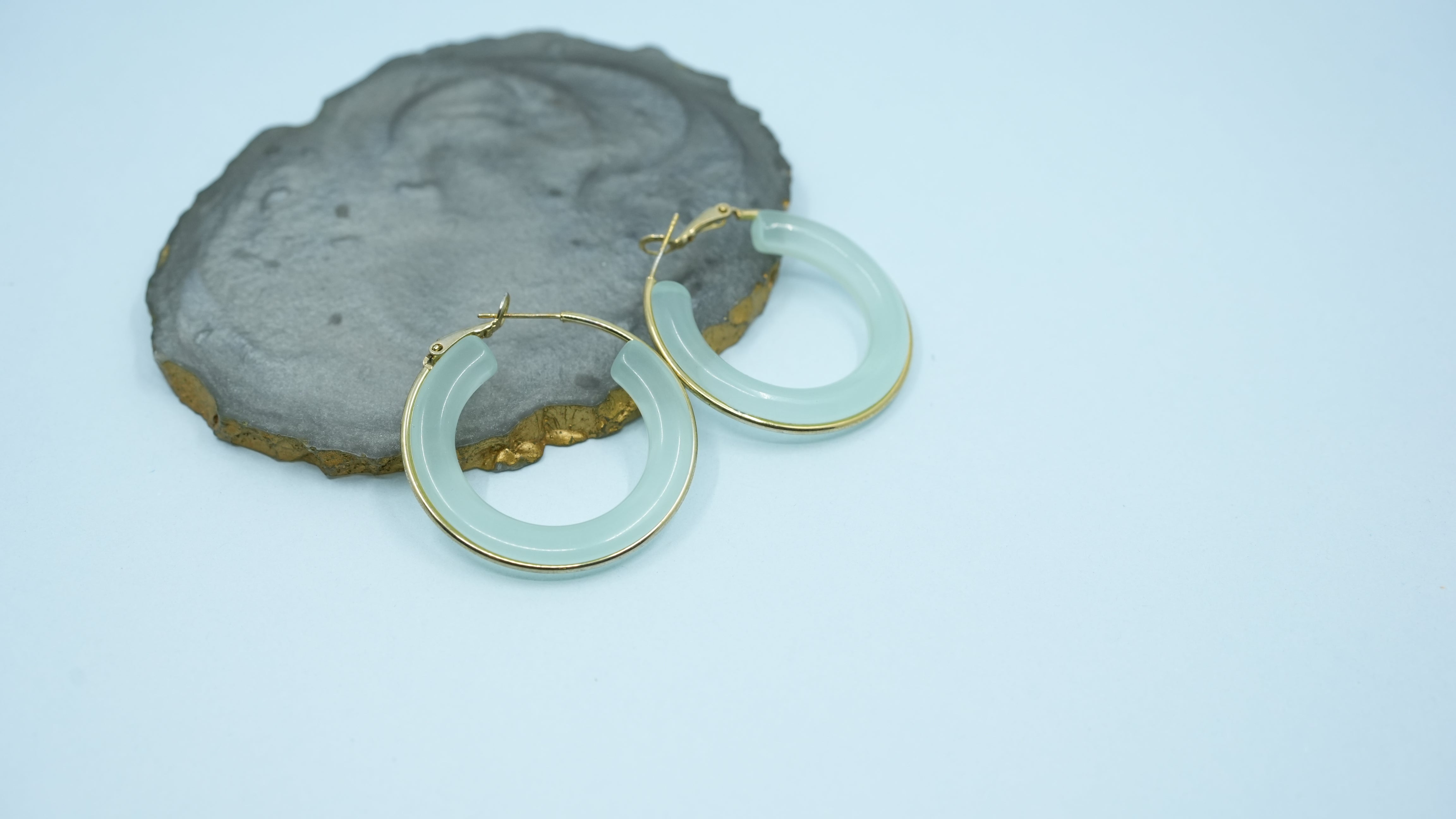 Ceramic Ocean Hoops