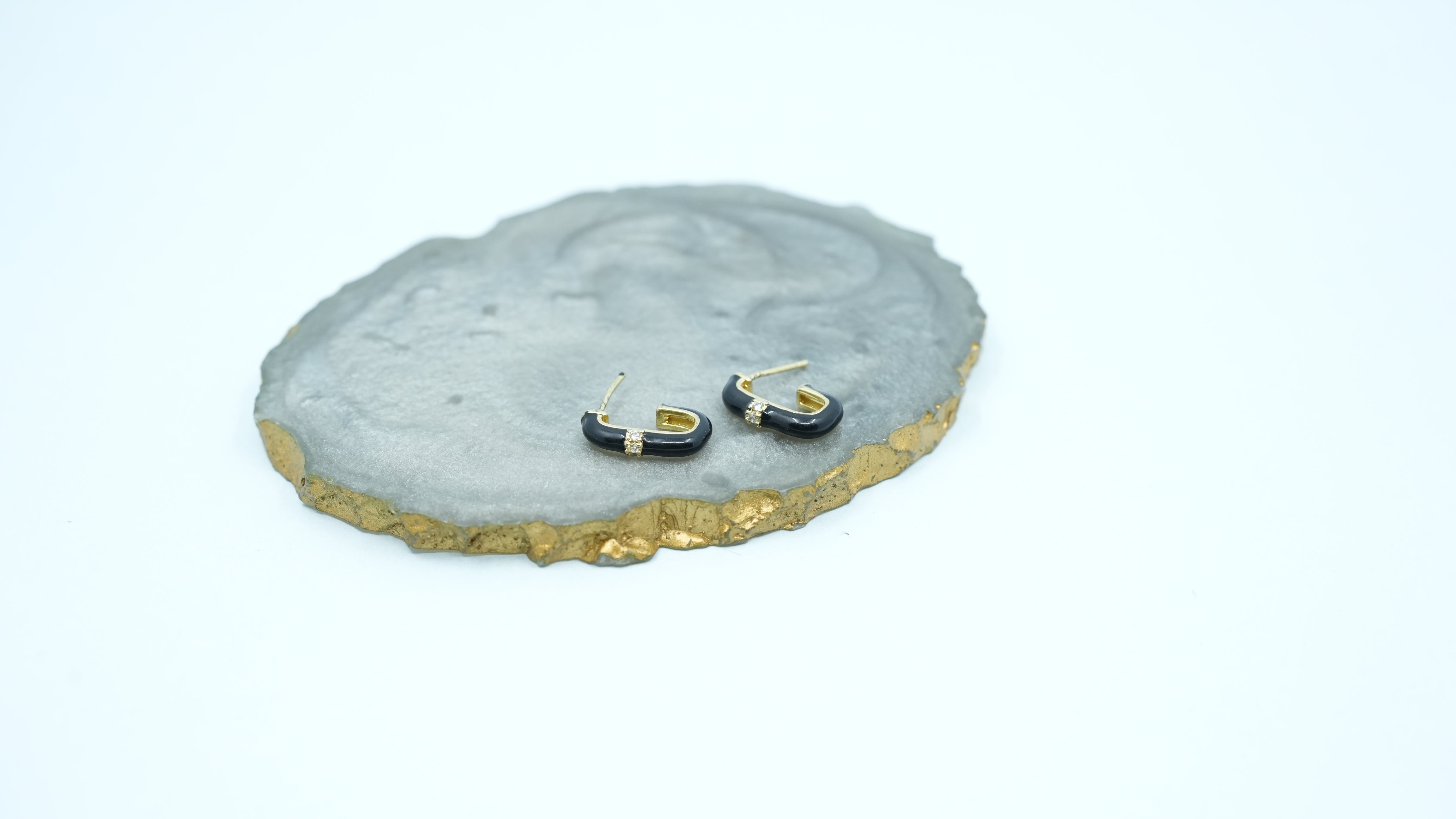 Petite Black Earring