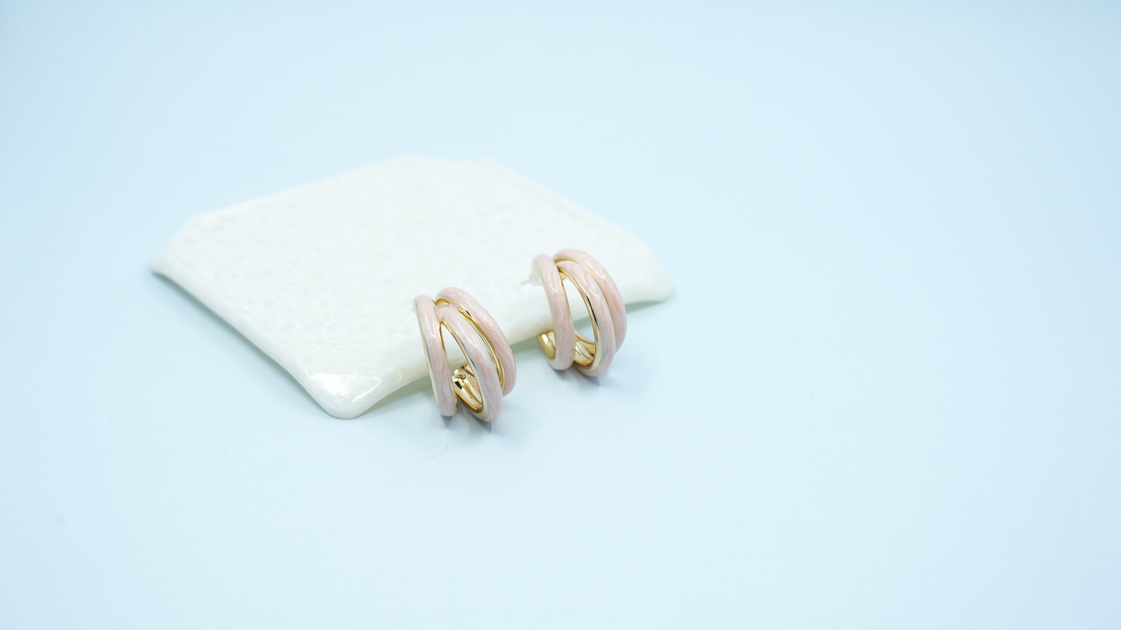 Blush hoops