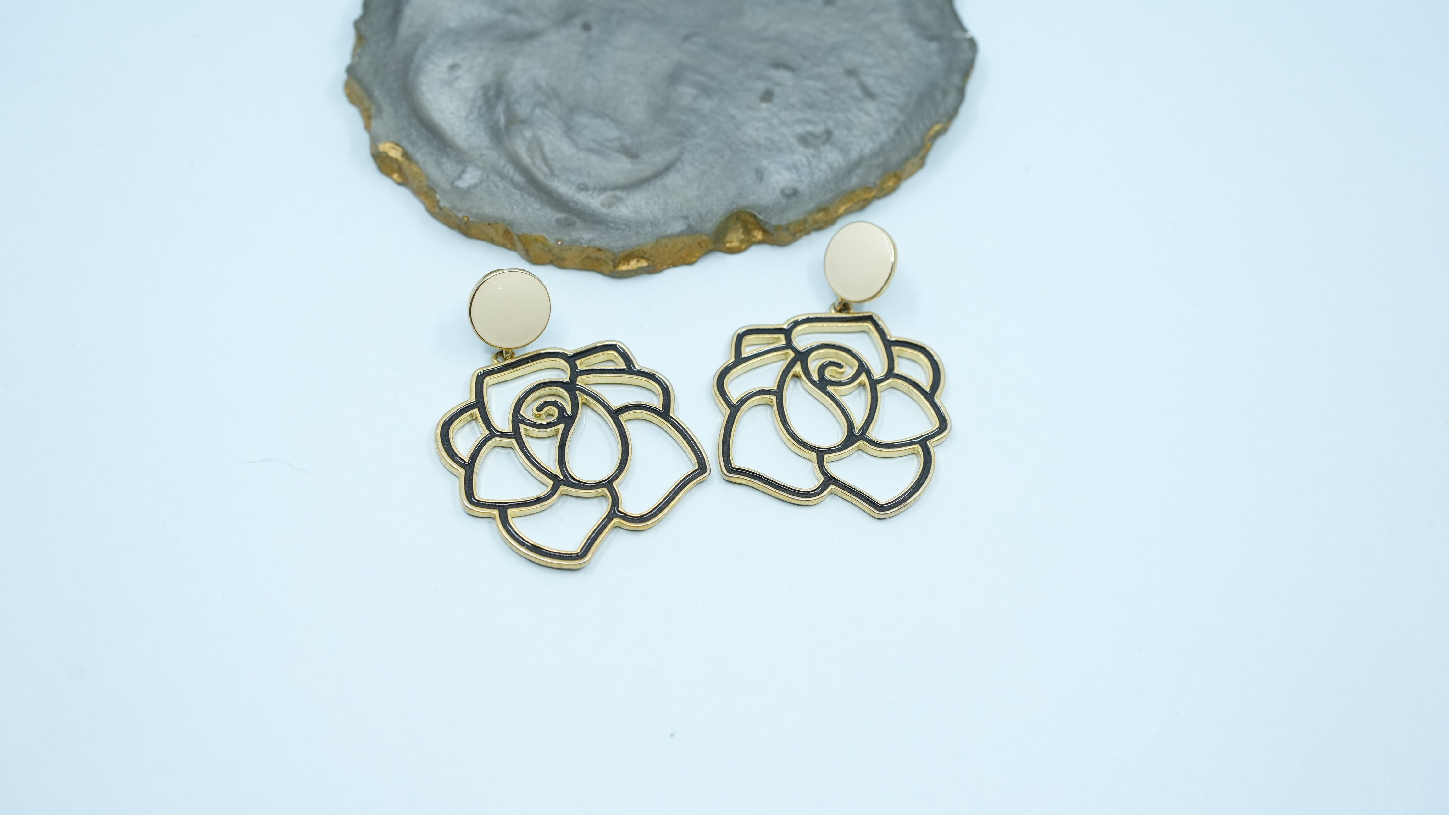 Black Cutwork Rose