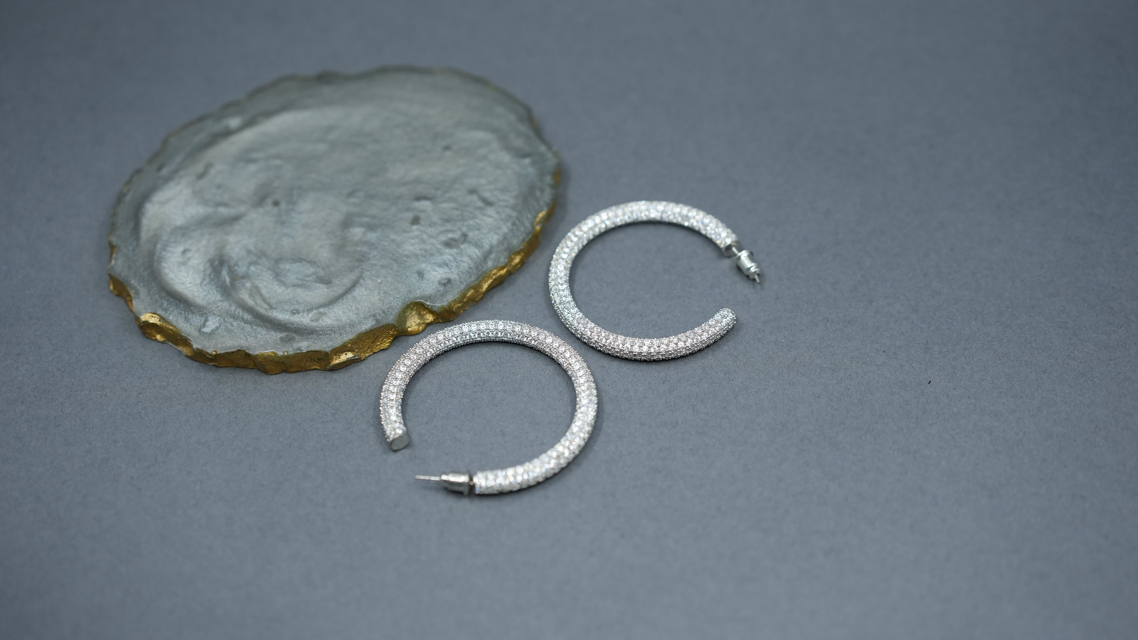Silver Hoops