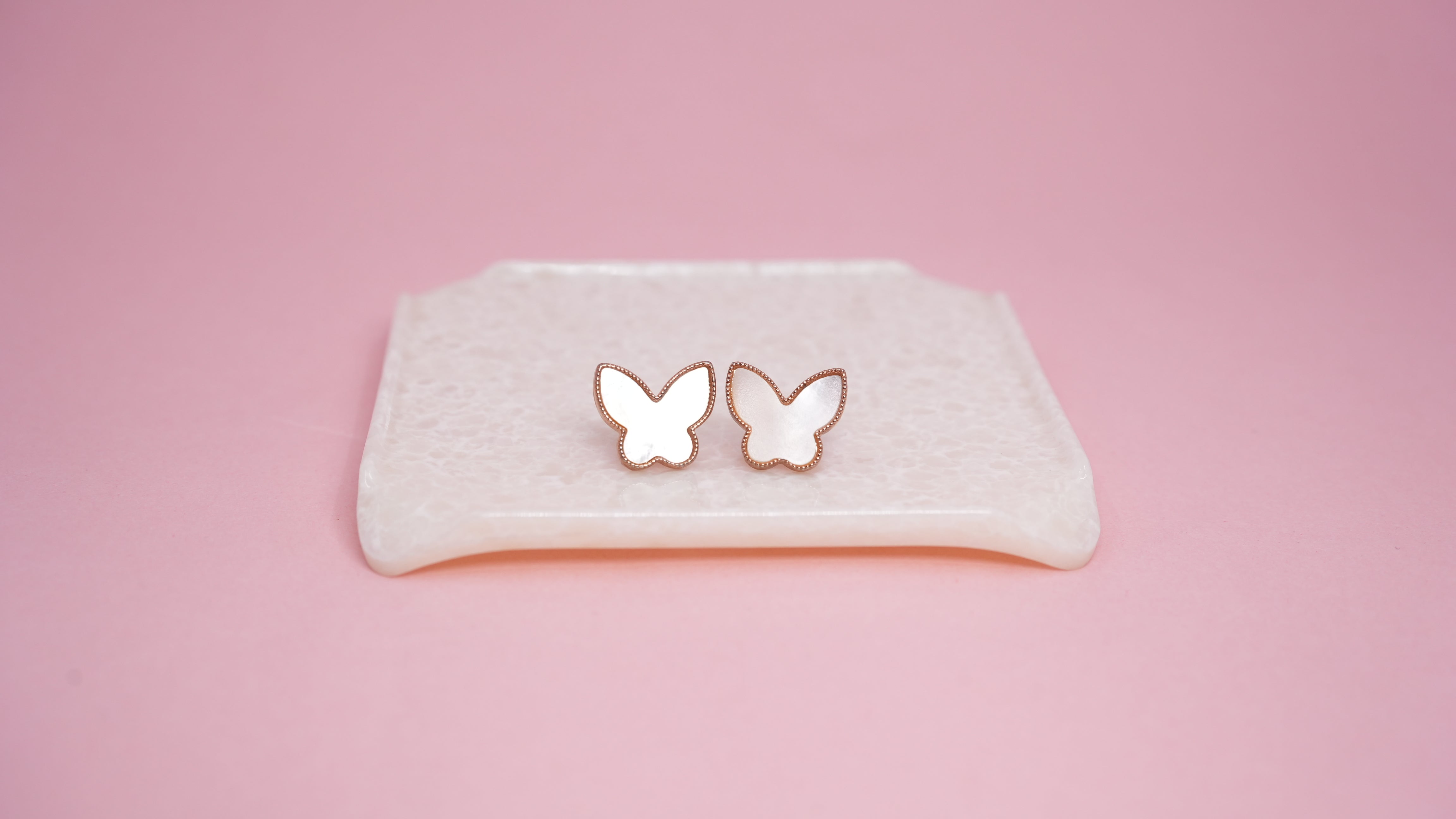 Rose gold butterfly