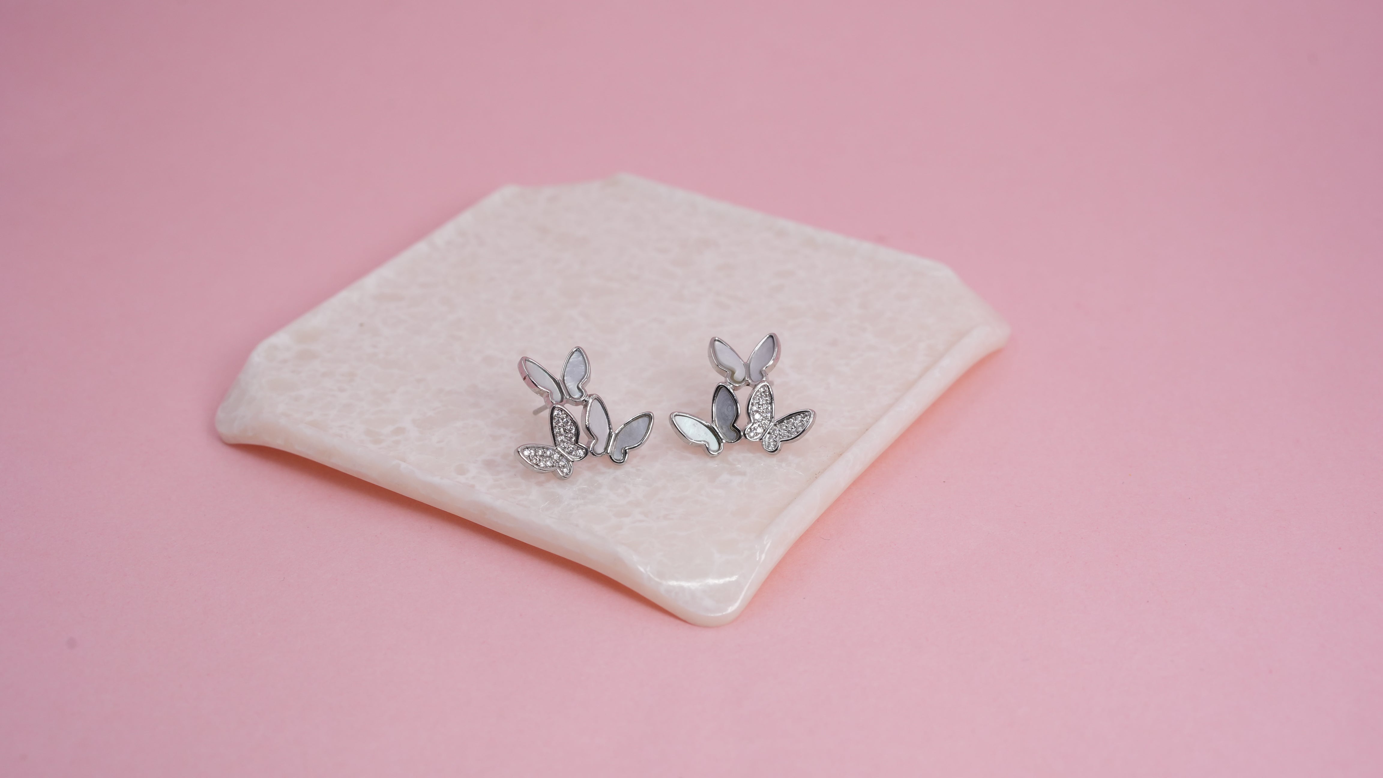 Trio butterfly silver