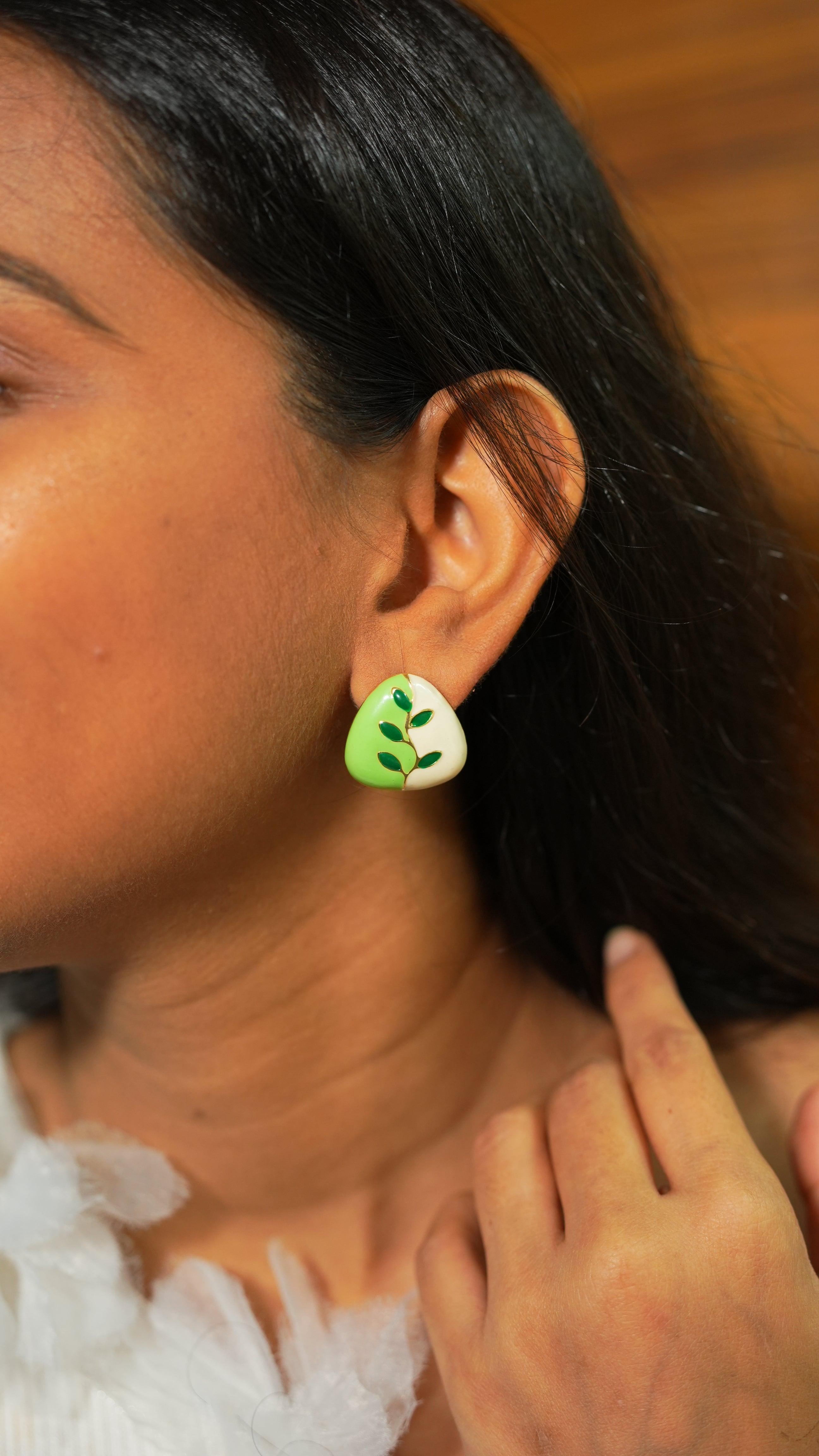 Duo leaf Earring