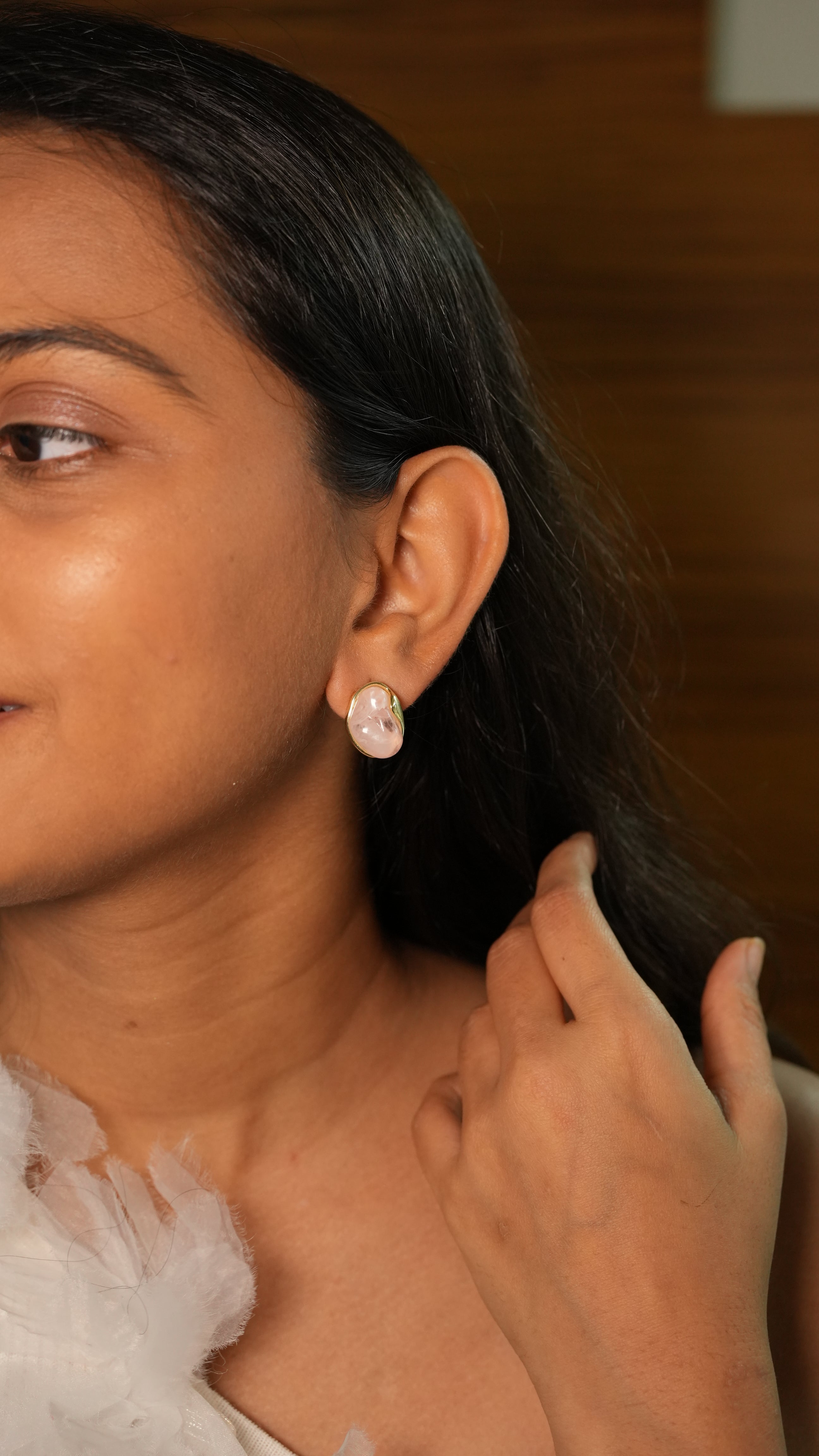 Petal pearl stud