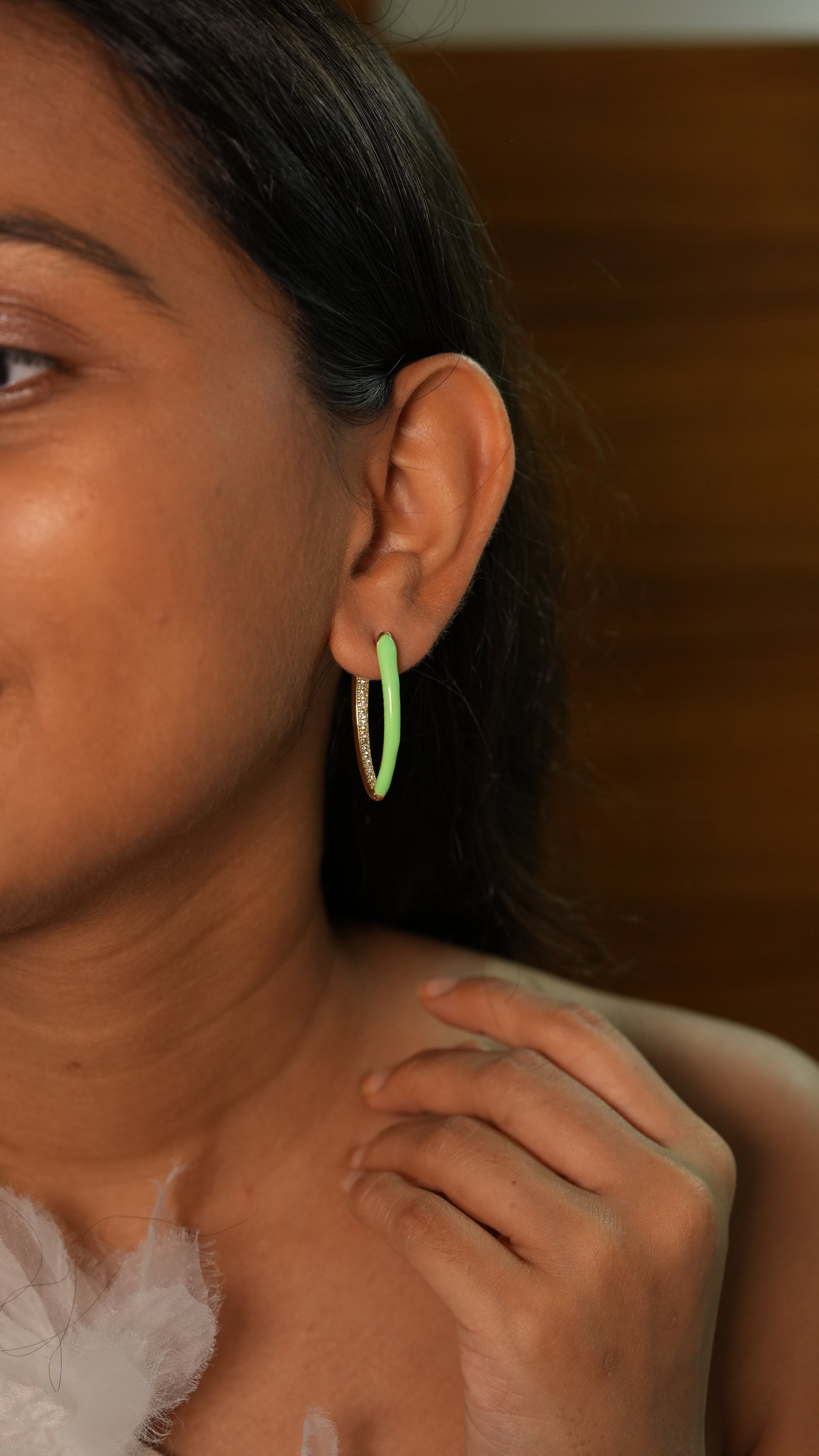 Green tail  hoops
