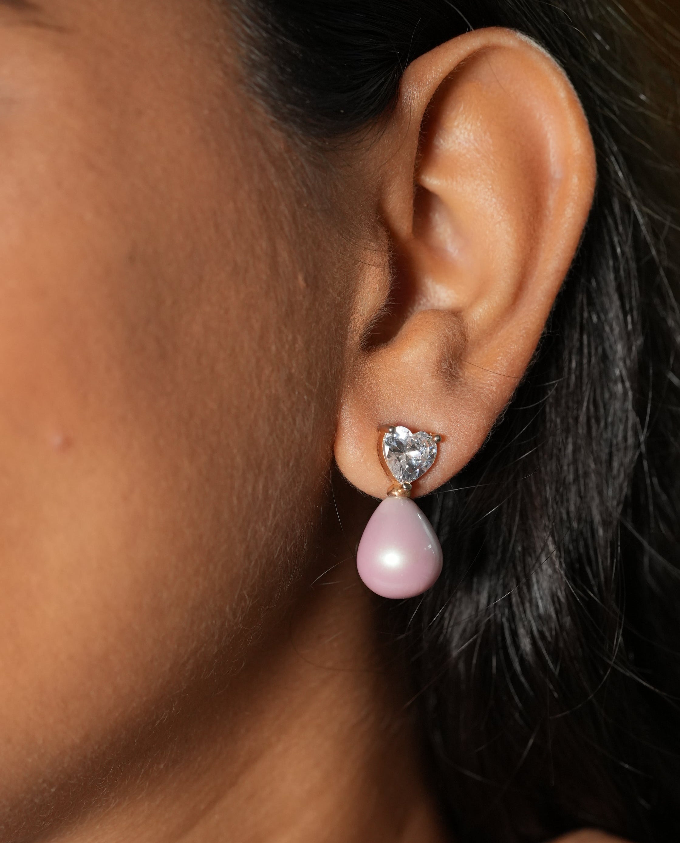 Blush maria hoops
