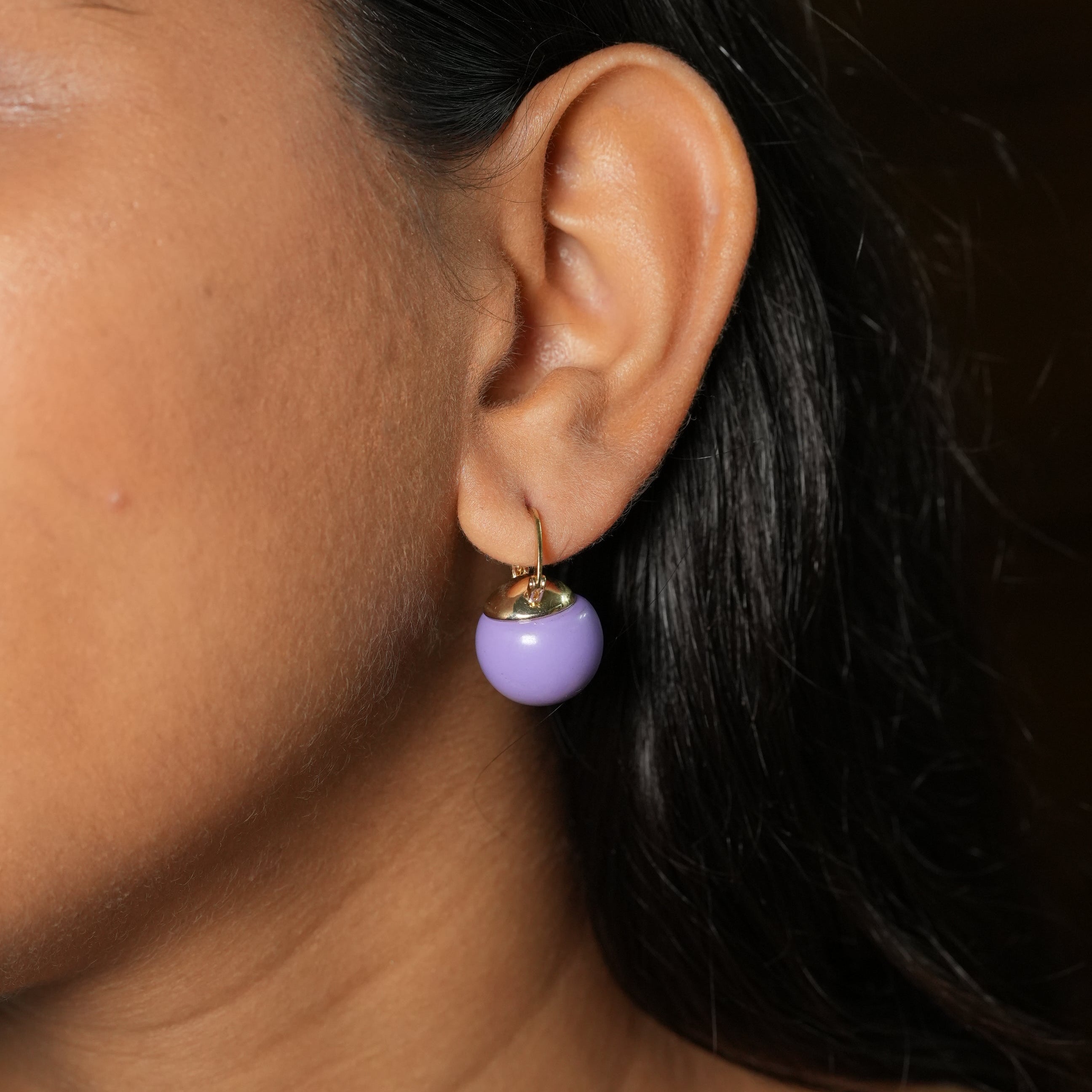 Green Chunky square hoops