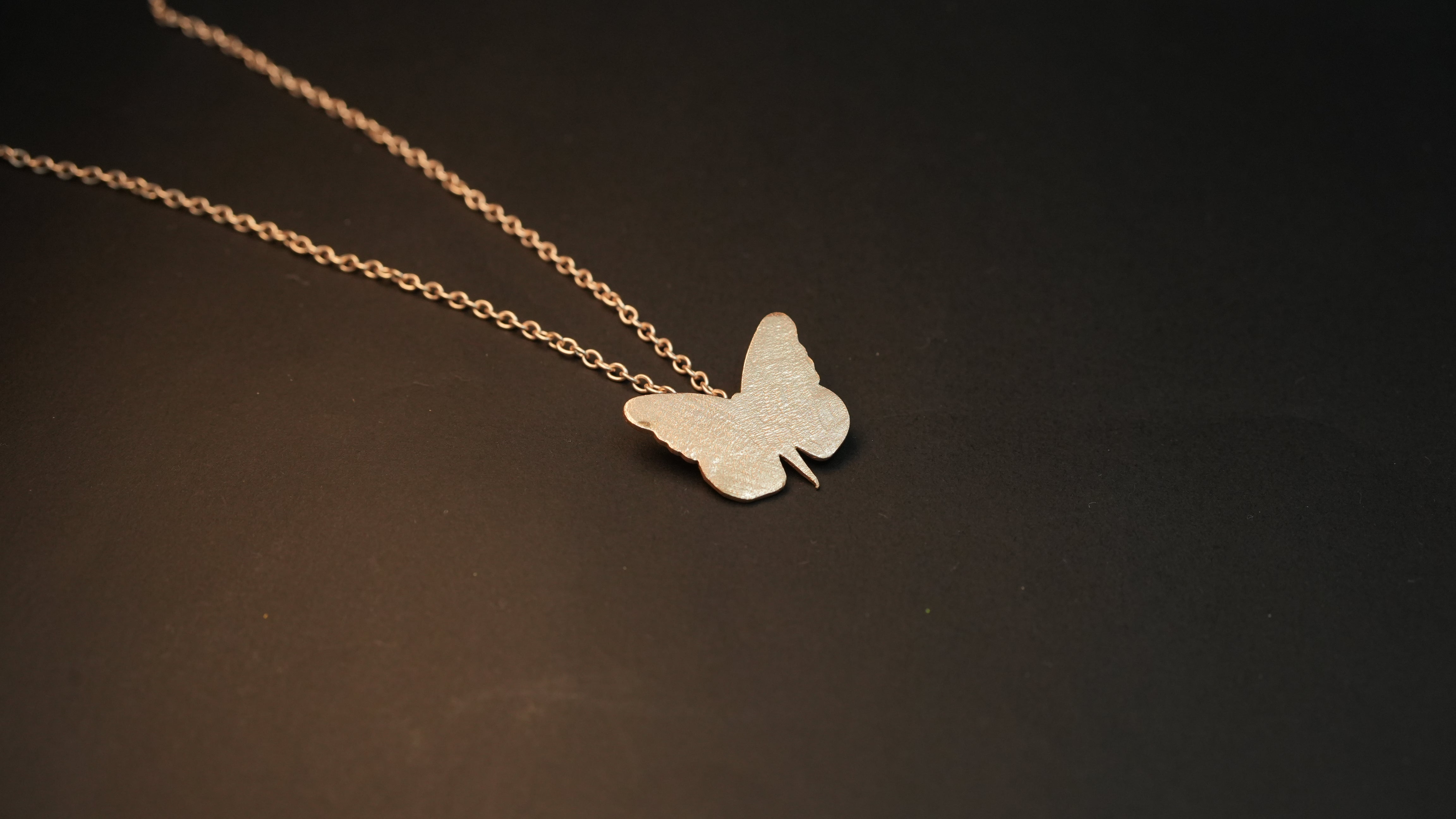 Butterfly flat Rose gold