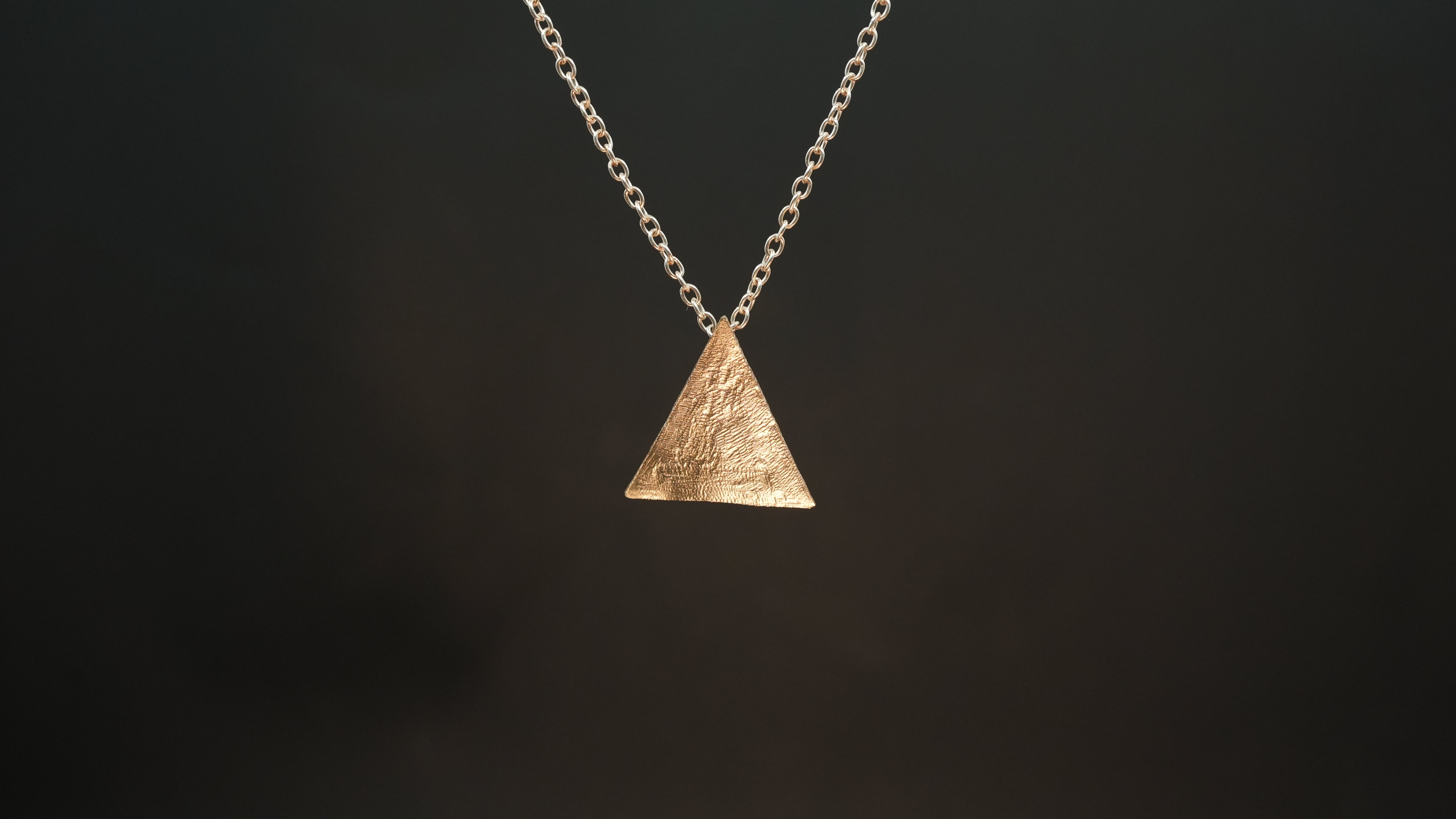 Triangle flat Rose gold