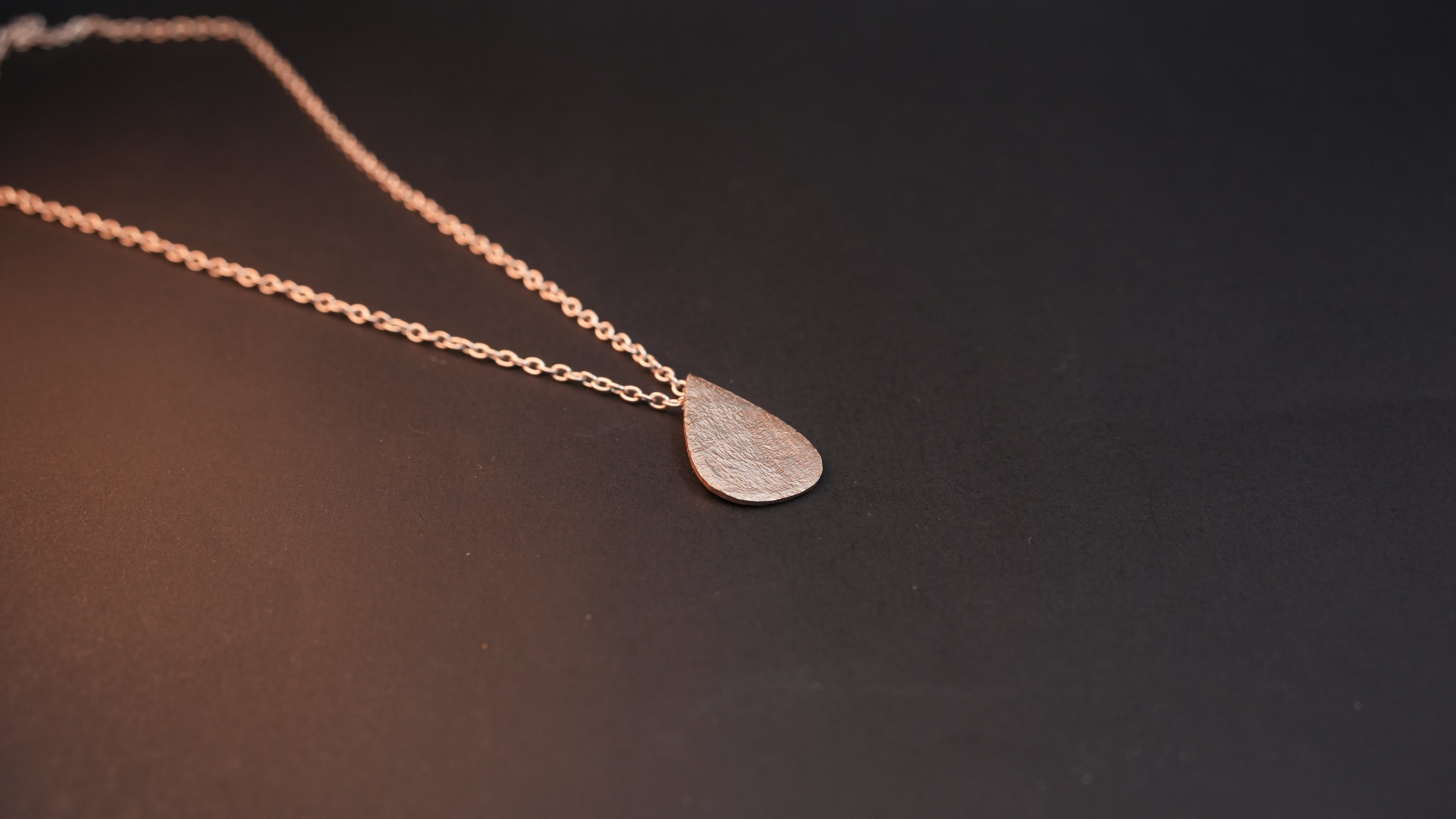 Dew drop flat Rose gold