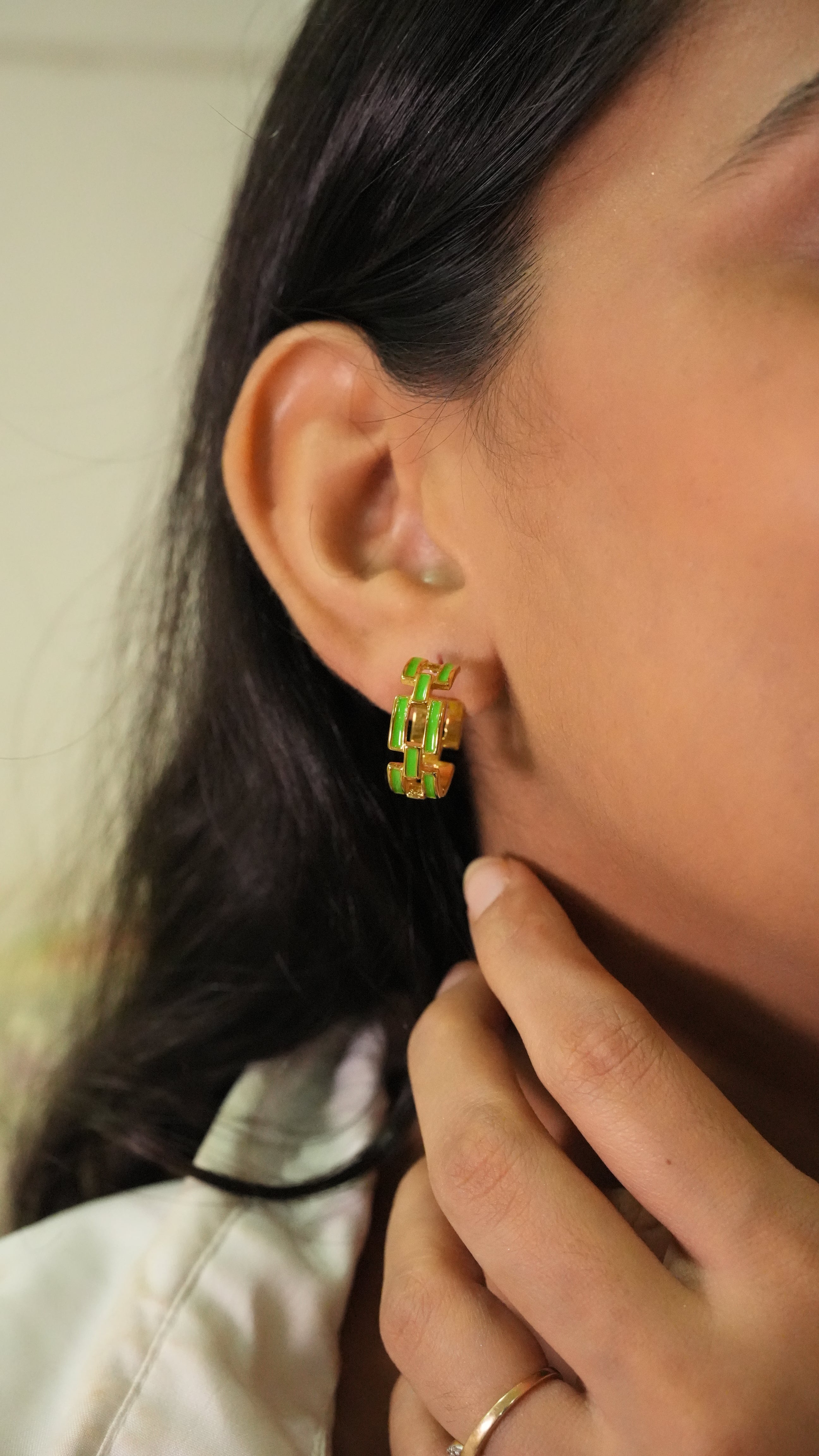 Green chain Hoops