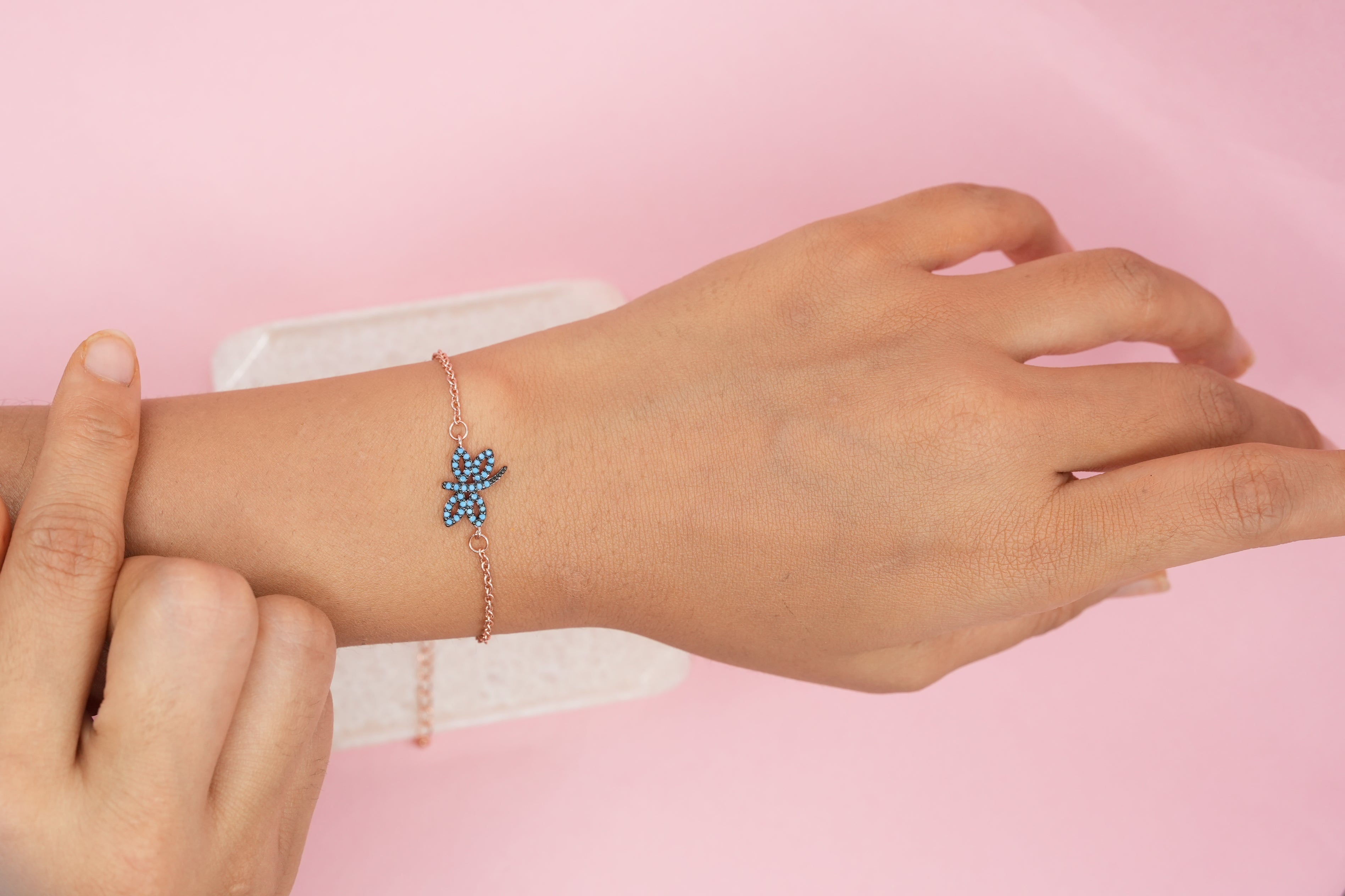 Dragonfly rose gold