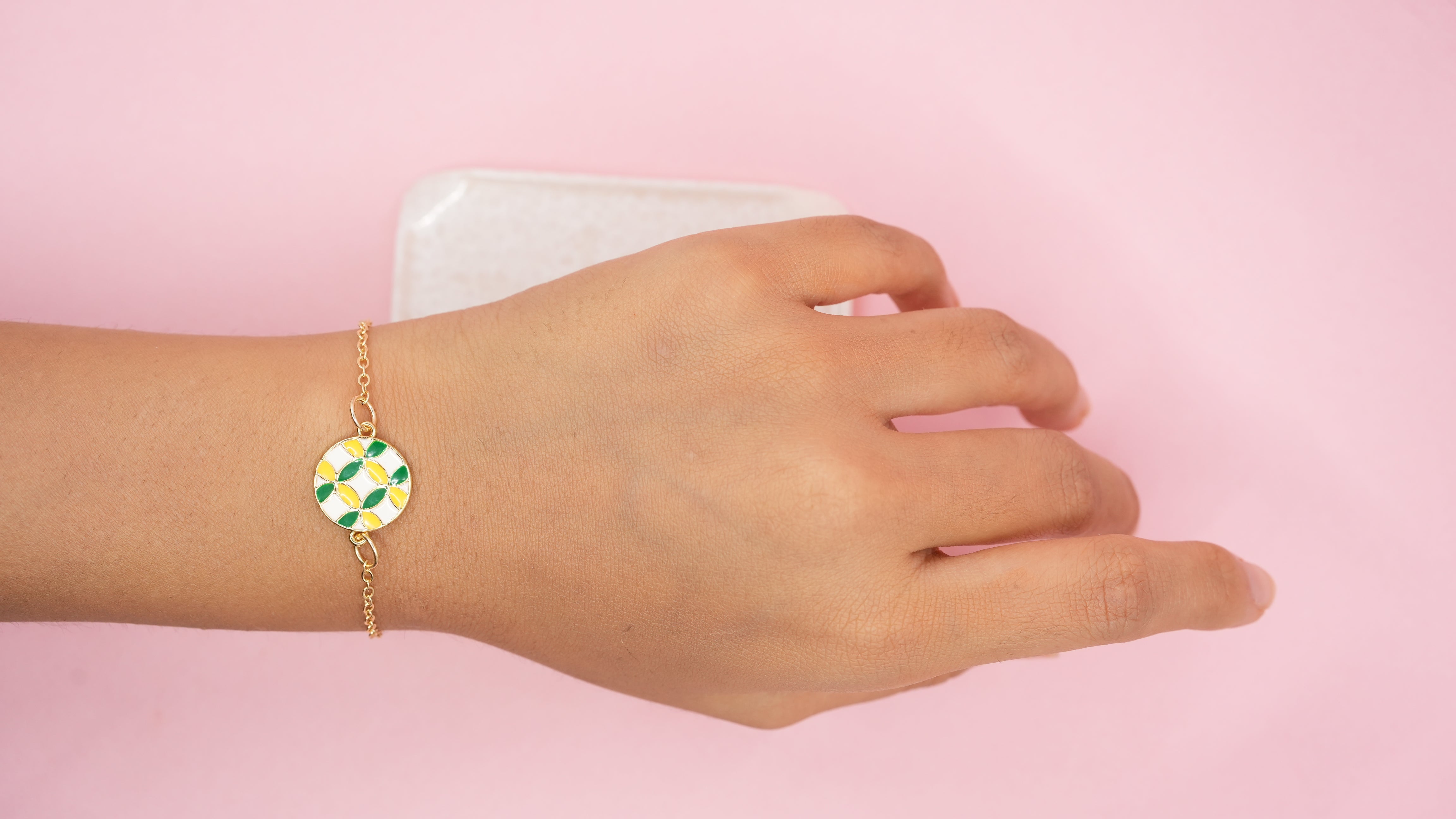 Yellow green floral