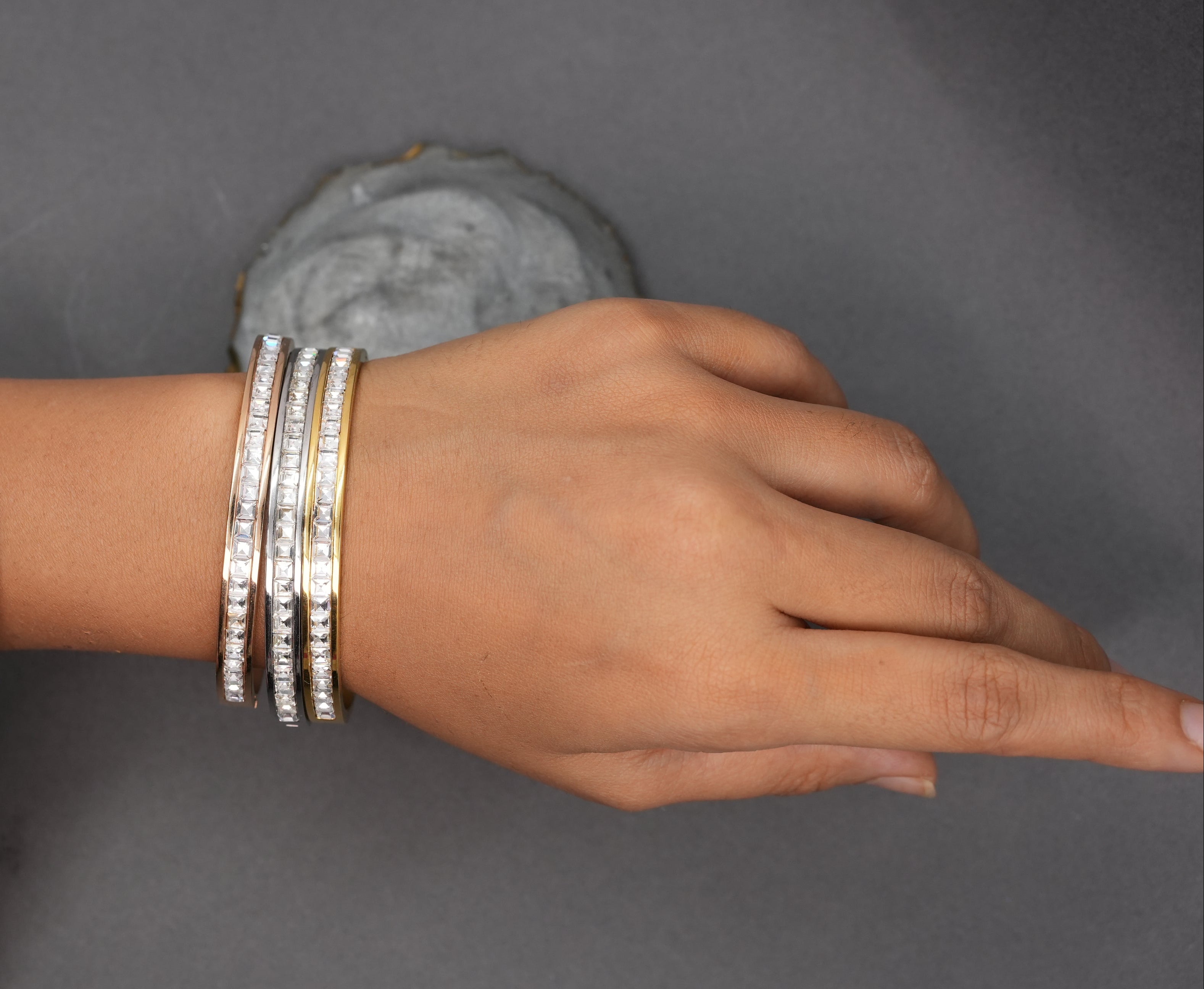 Gilded edge silver