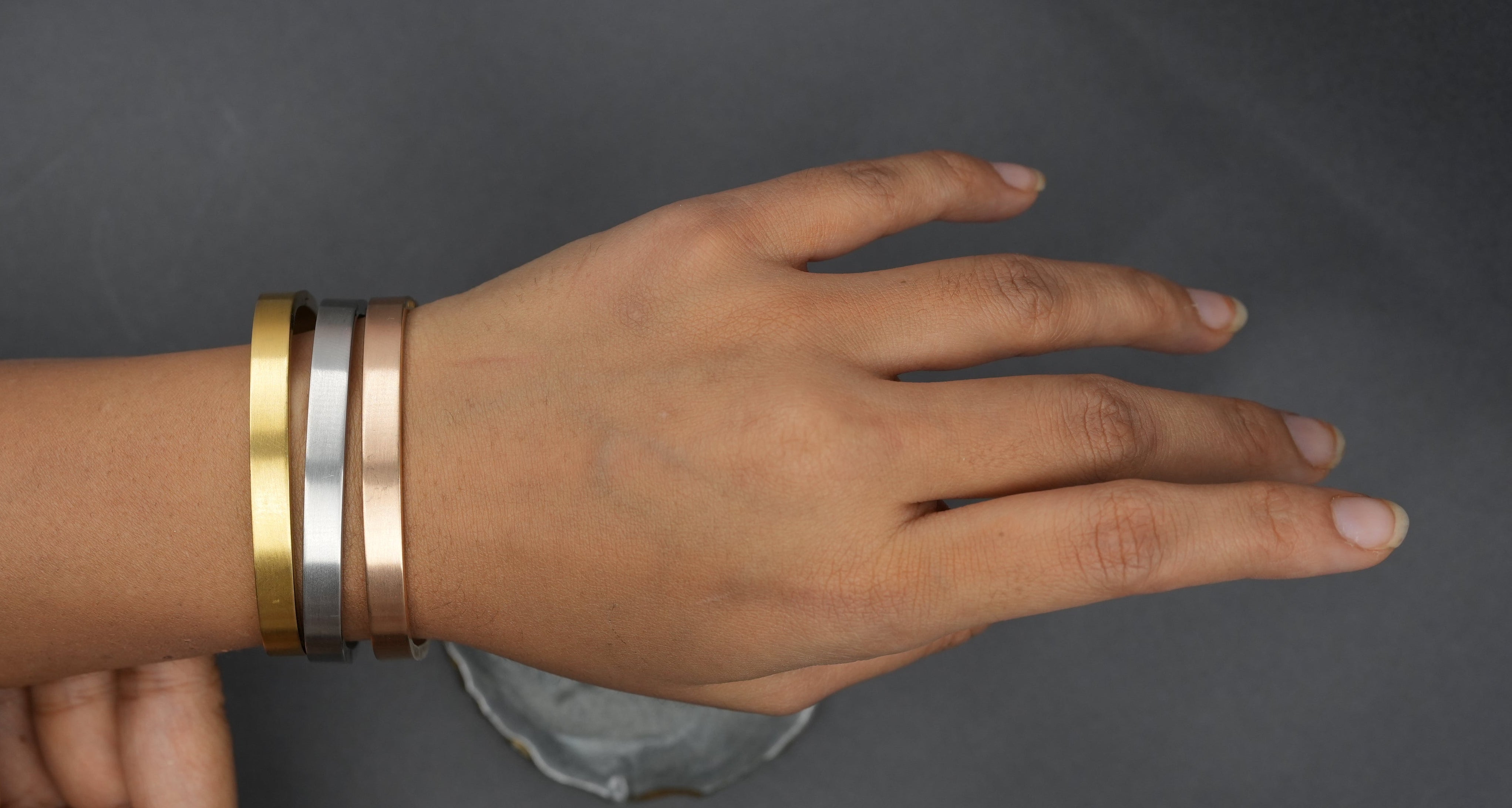 Matte rosegold Bold square (big)