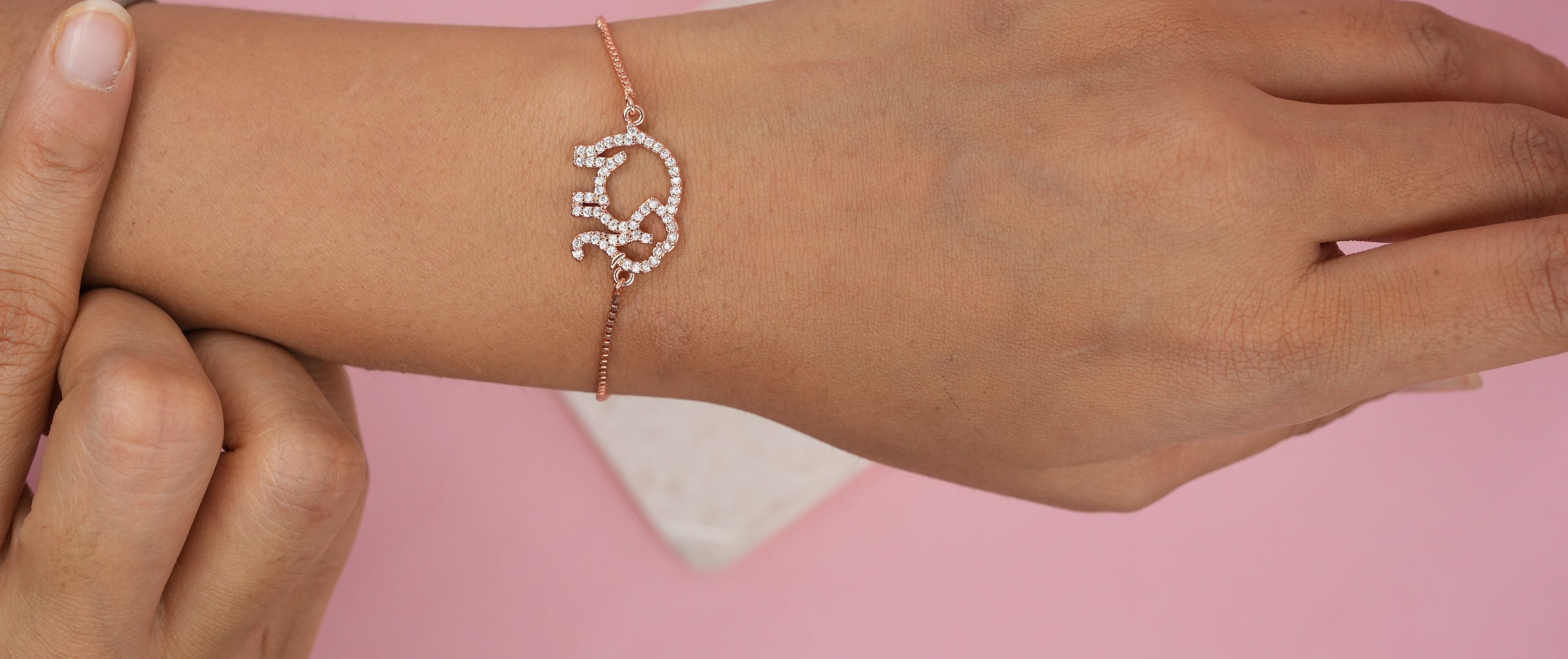Elephant charm rosegold