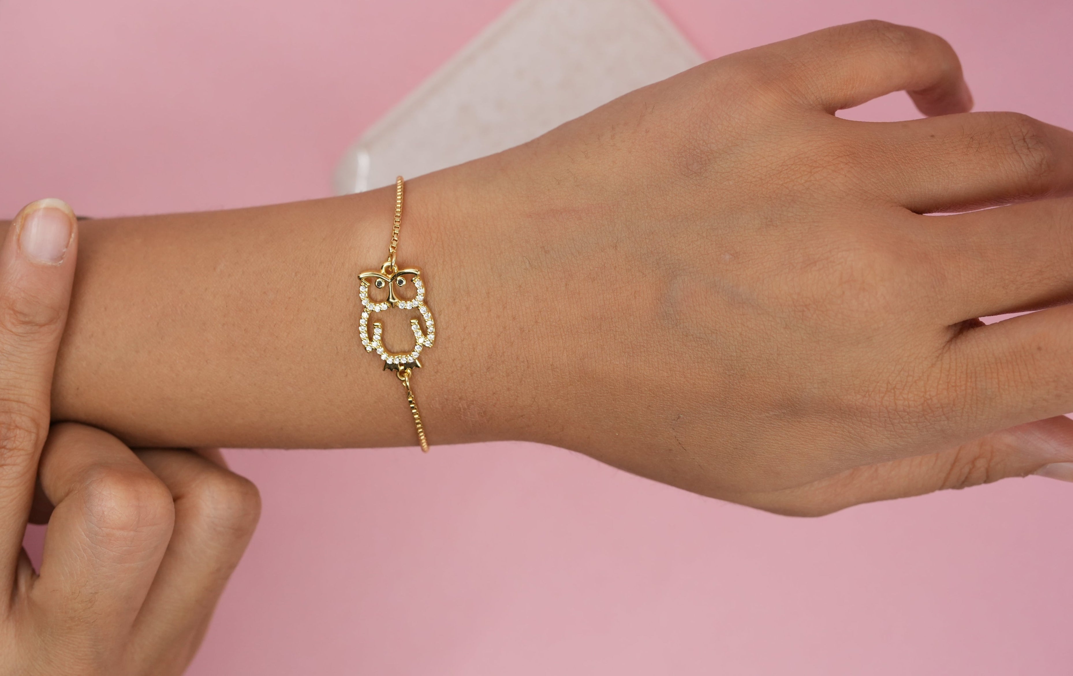 Owl charm golden