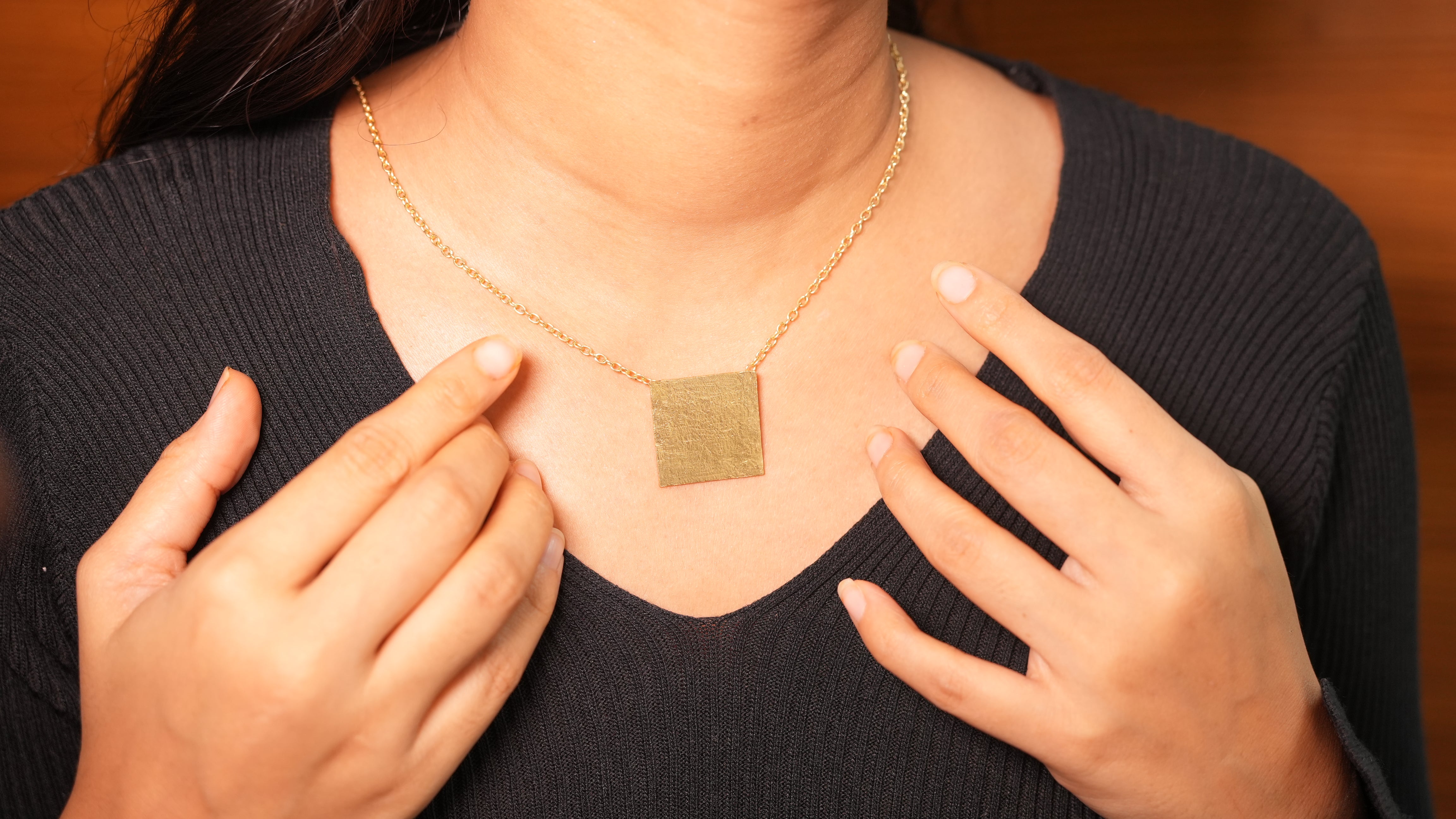 Square flat gold