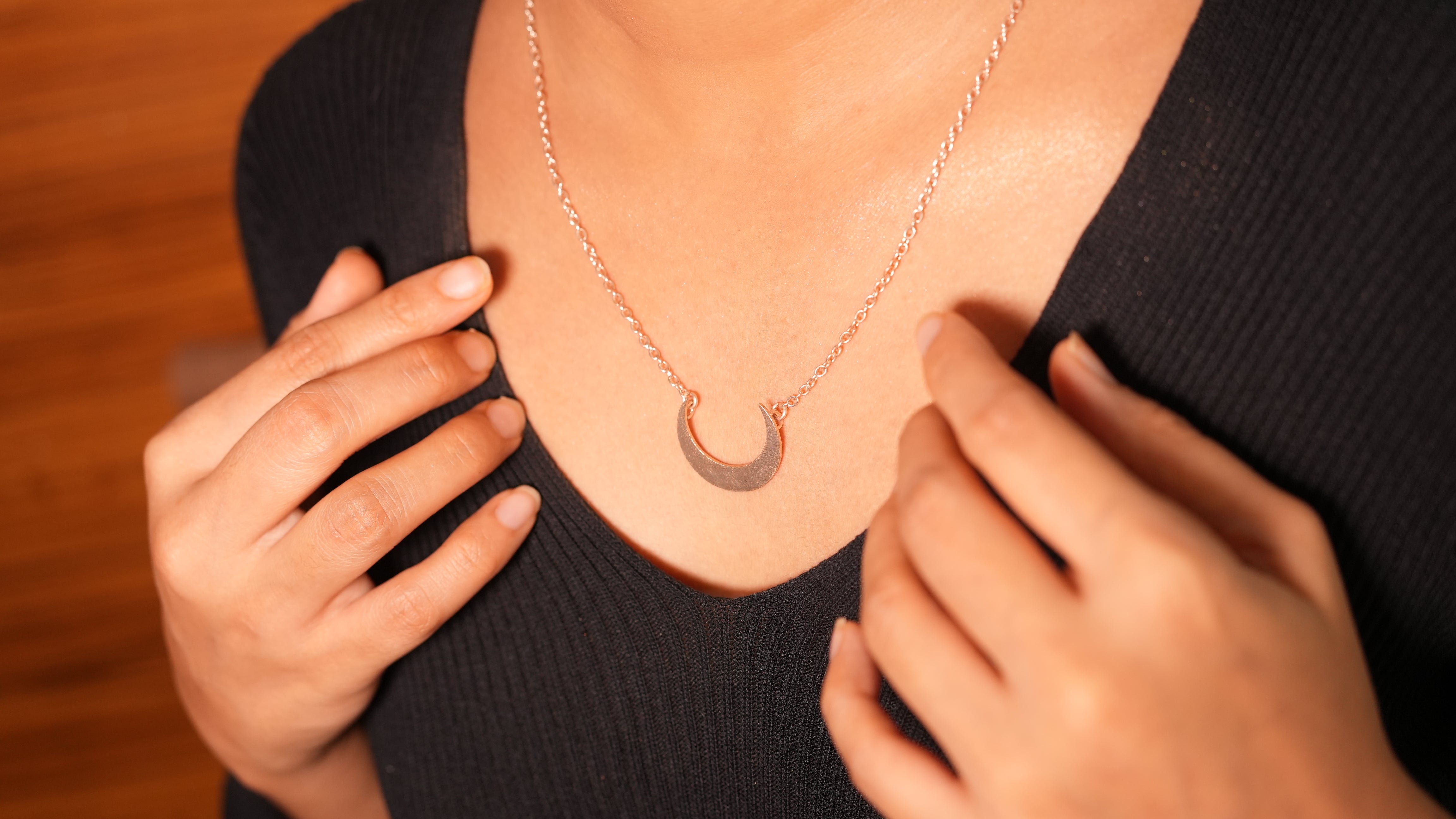Half moon rosegold