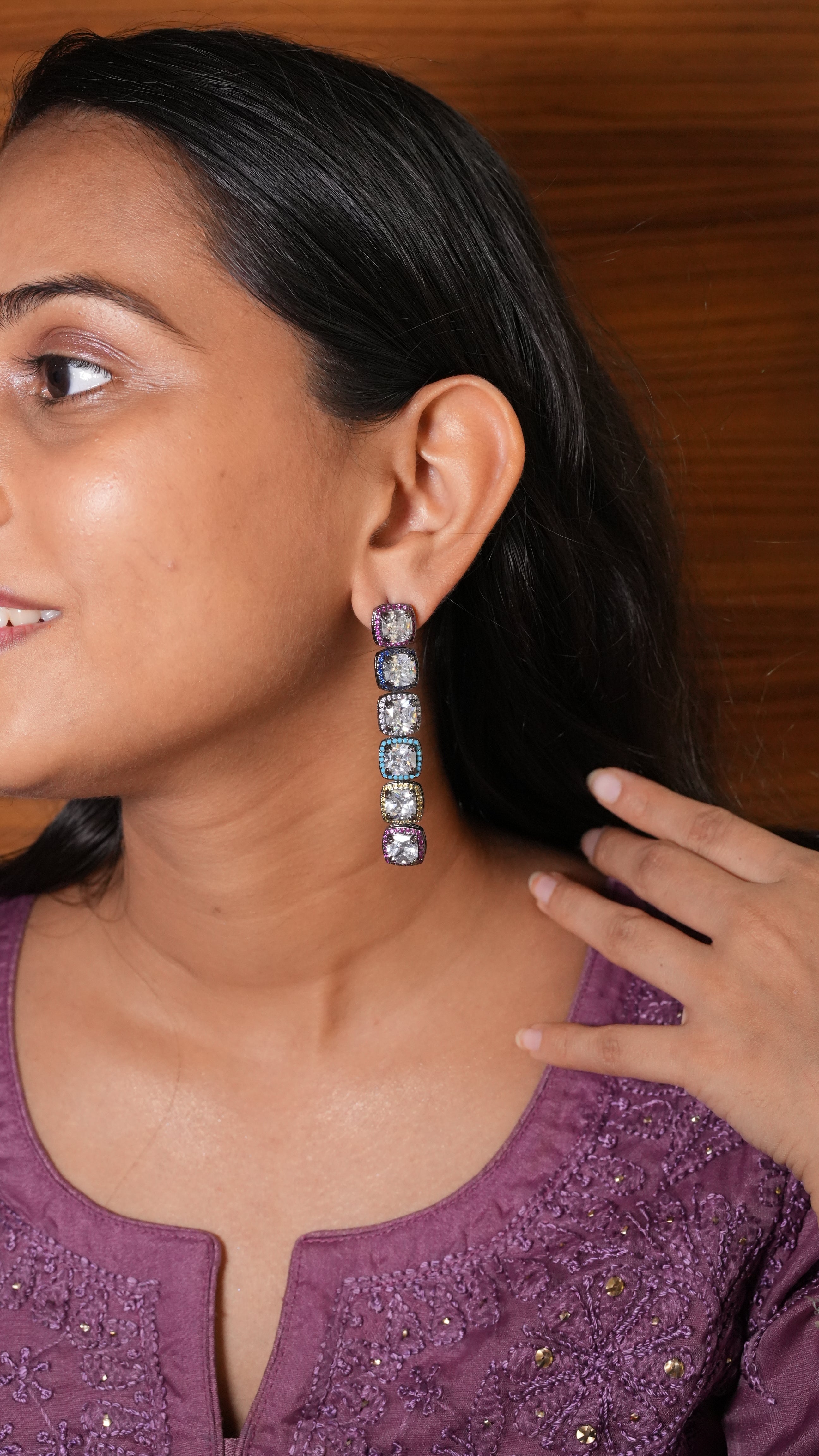 Spectrum Drop Earring