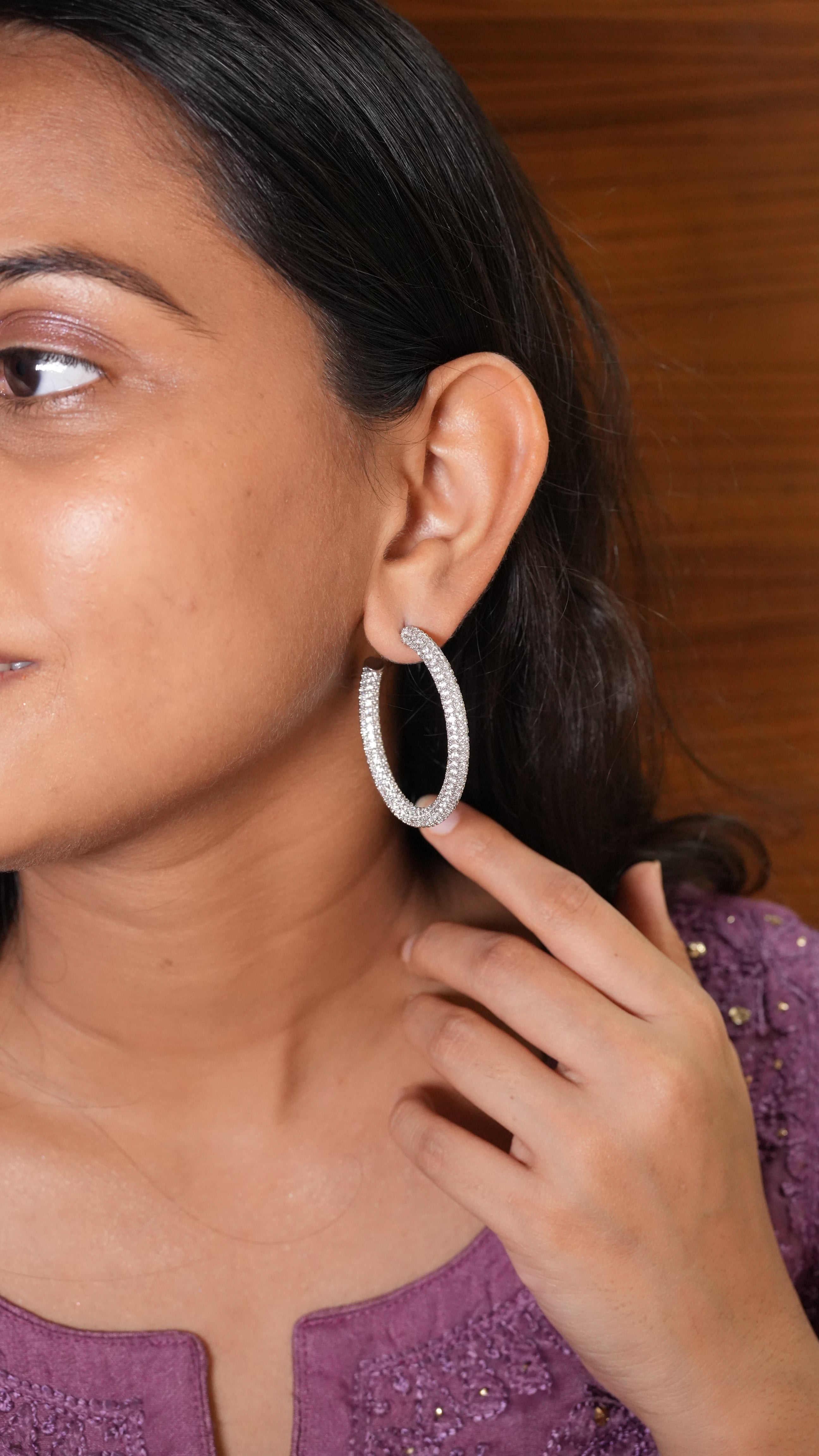 Silver Hoops