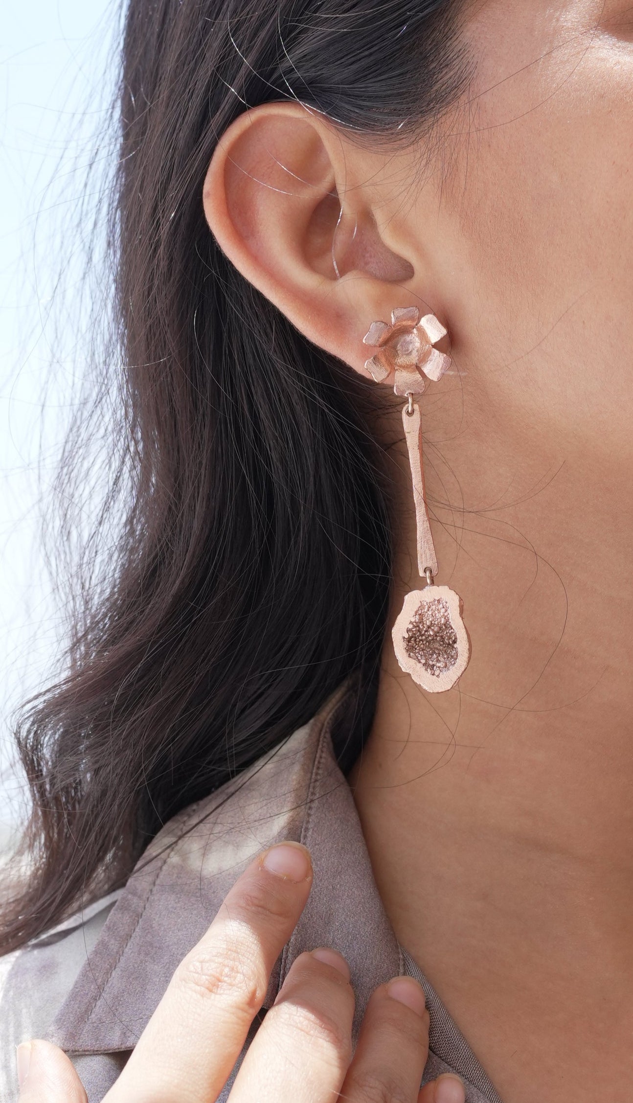 Petal drop Rose gold