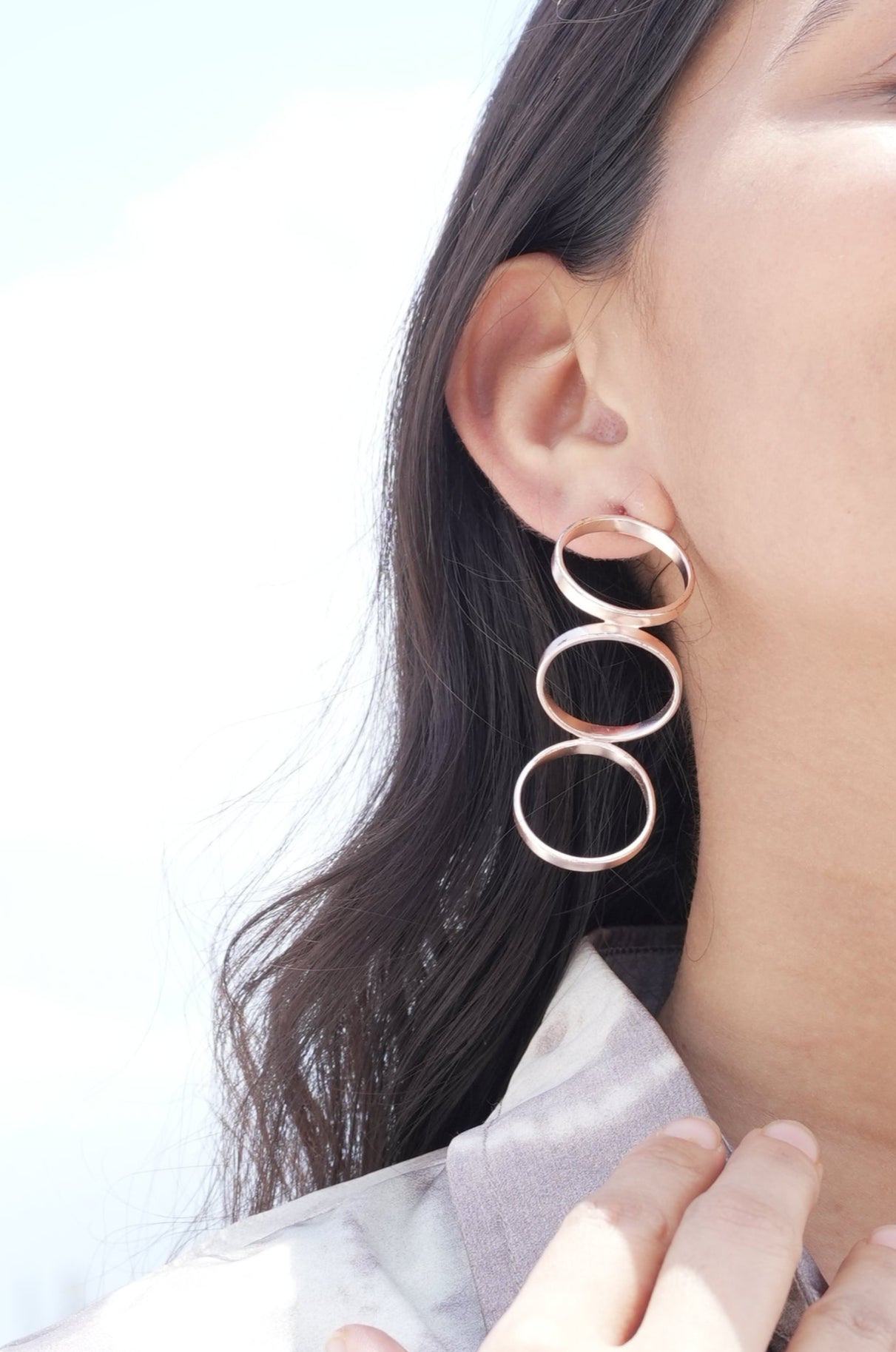 Orbit cascade rose gold