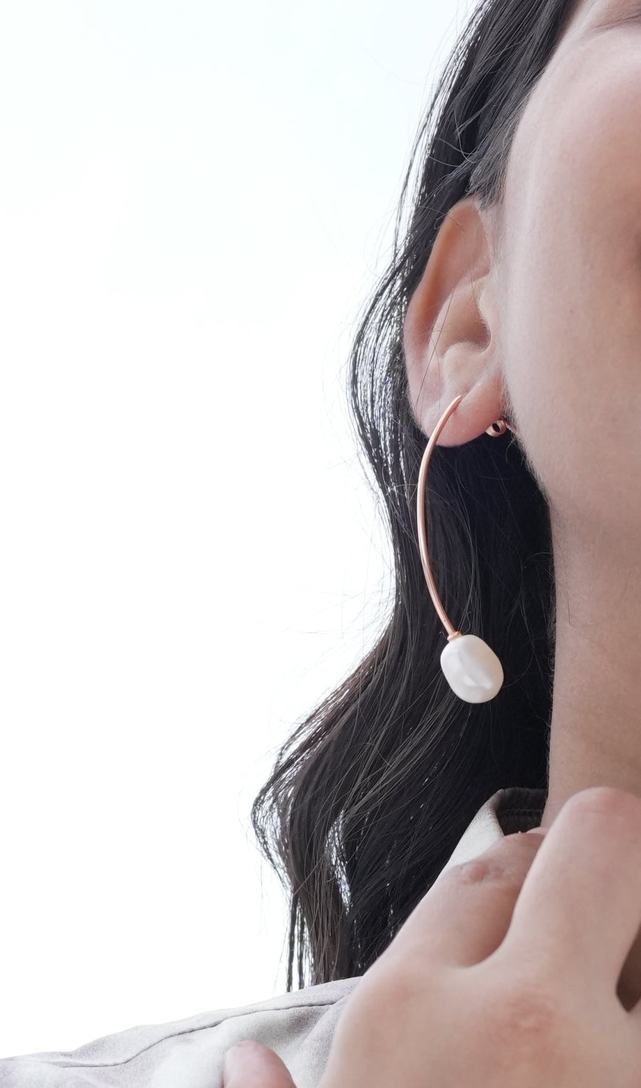 Eclipse Pearl Drop Rosegold