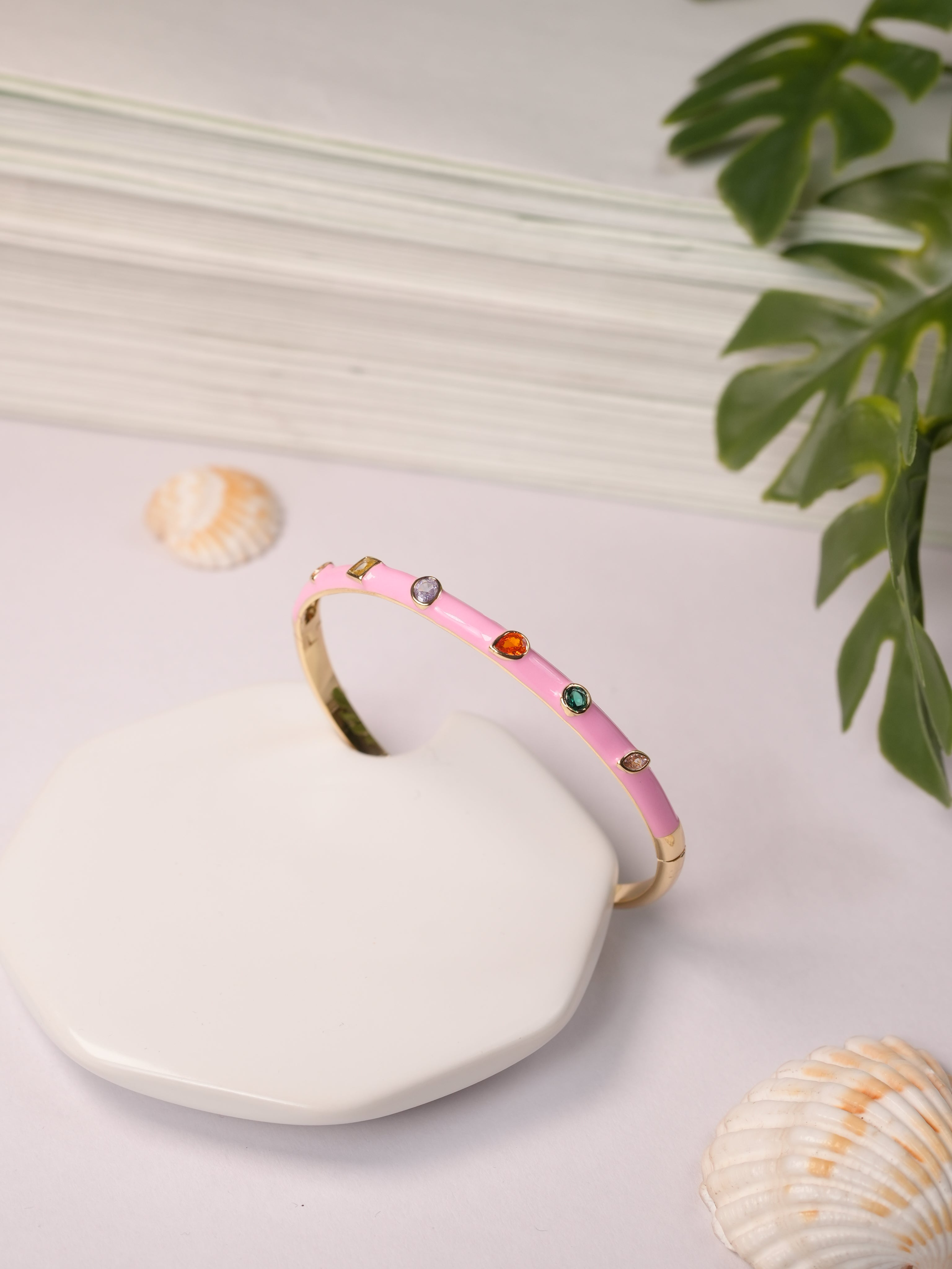 Pink Multi Stone Bracelet