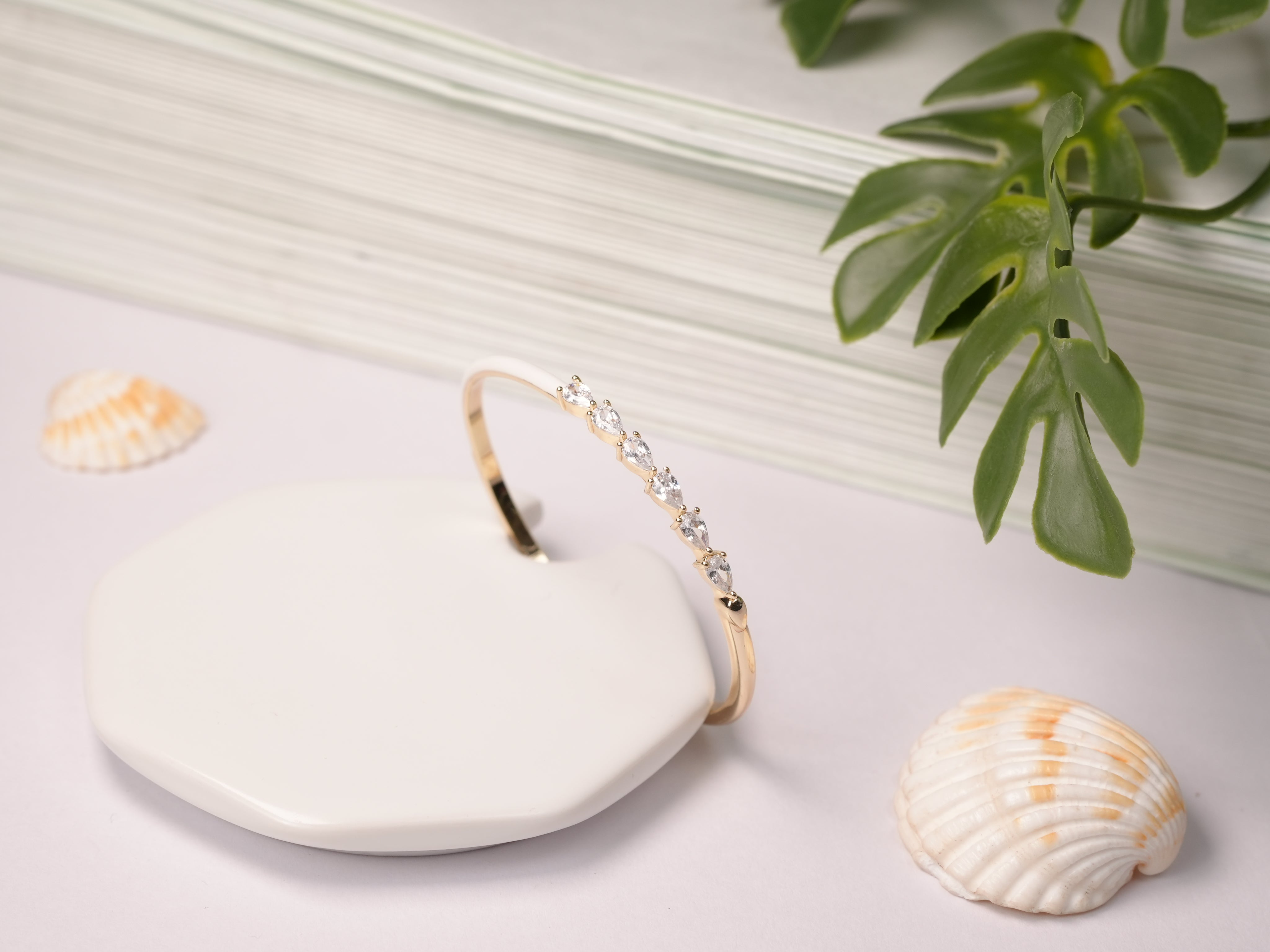 White Drop crystal Bracelet