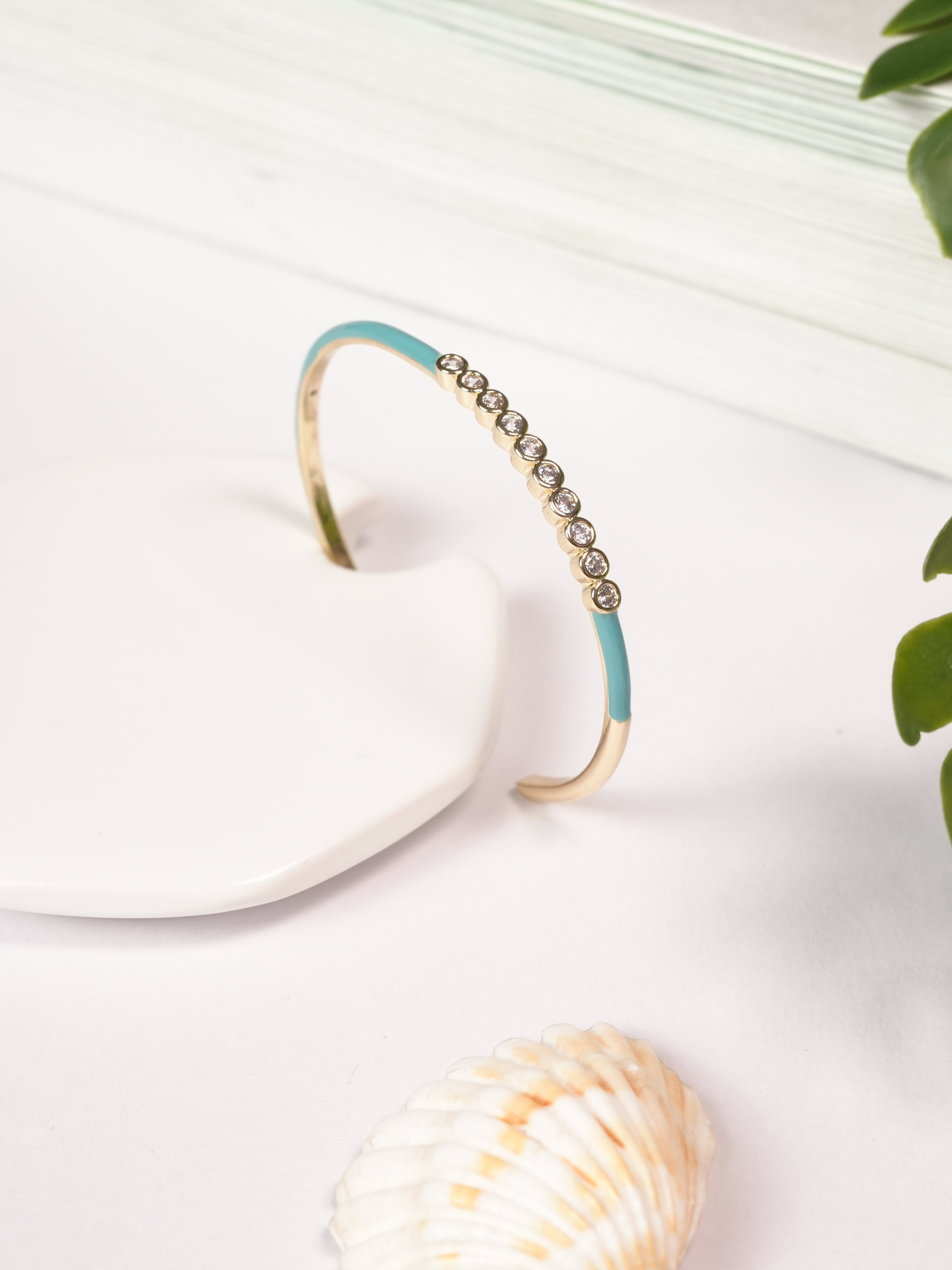 Blue Dotted crystal Bracelet