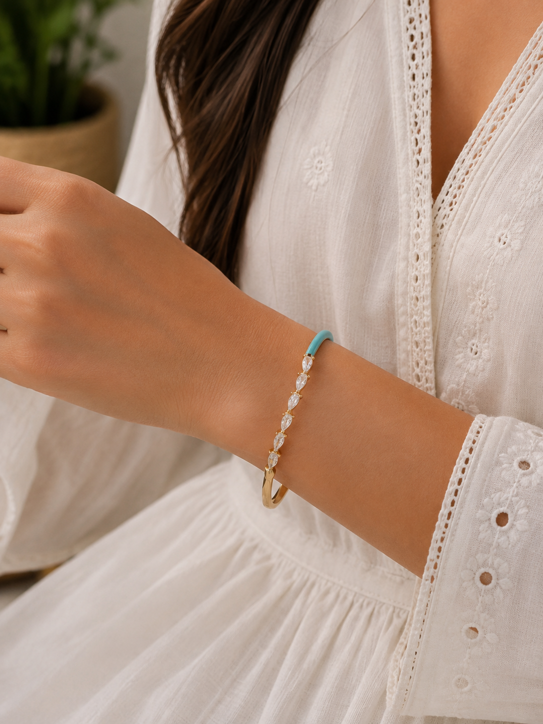 Blue Drop crystal Bracelet