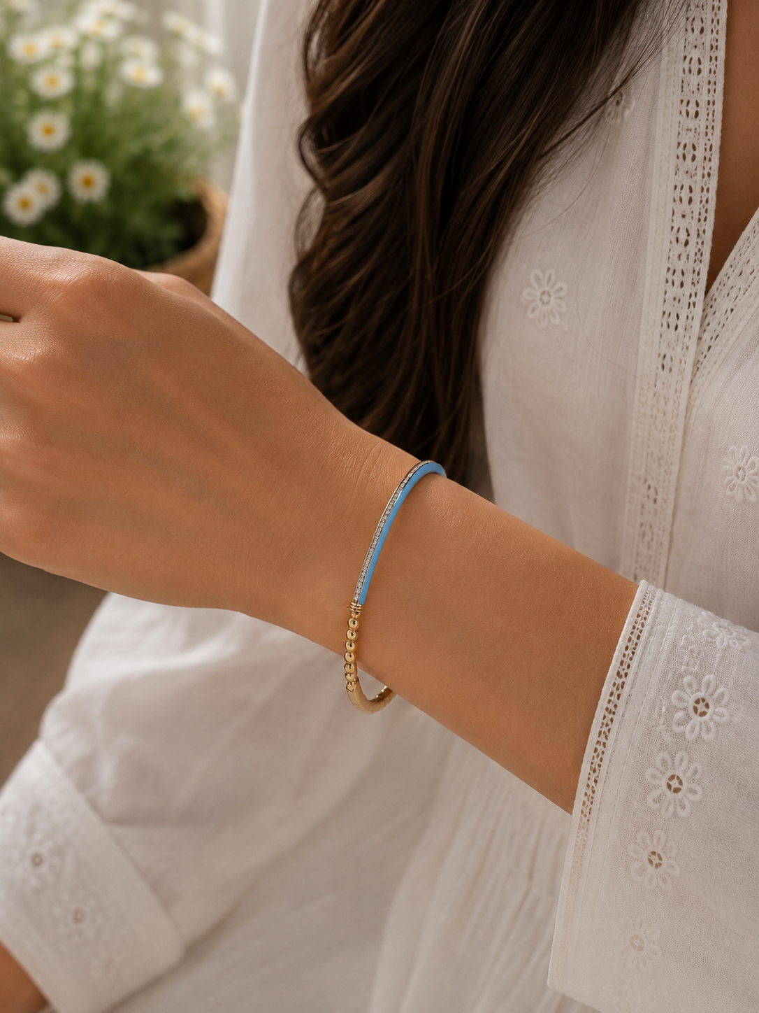 Blue Slim Aura Bracelet