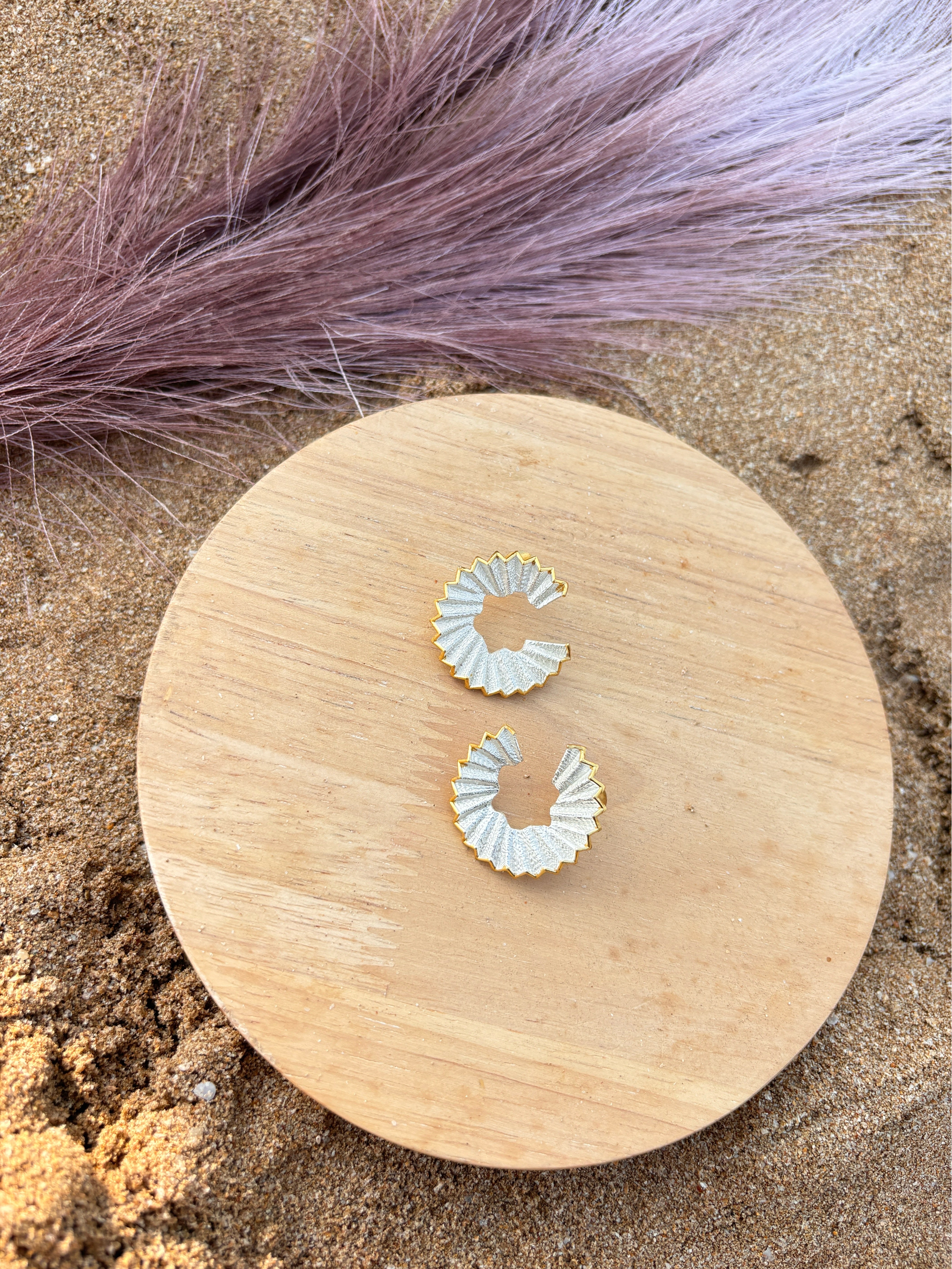 Classic shaved hoop silver