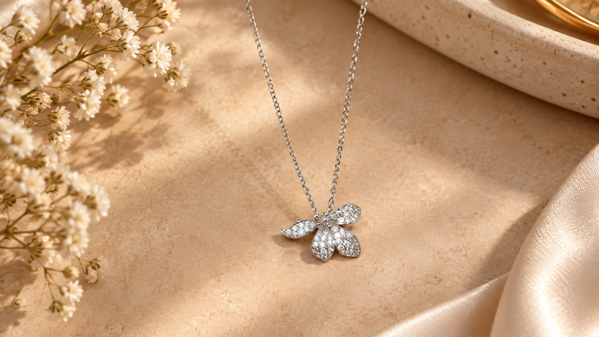 Elegant Floral Pendant Necklace