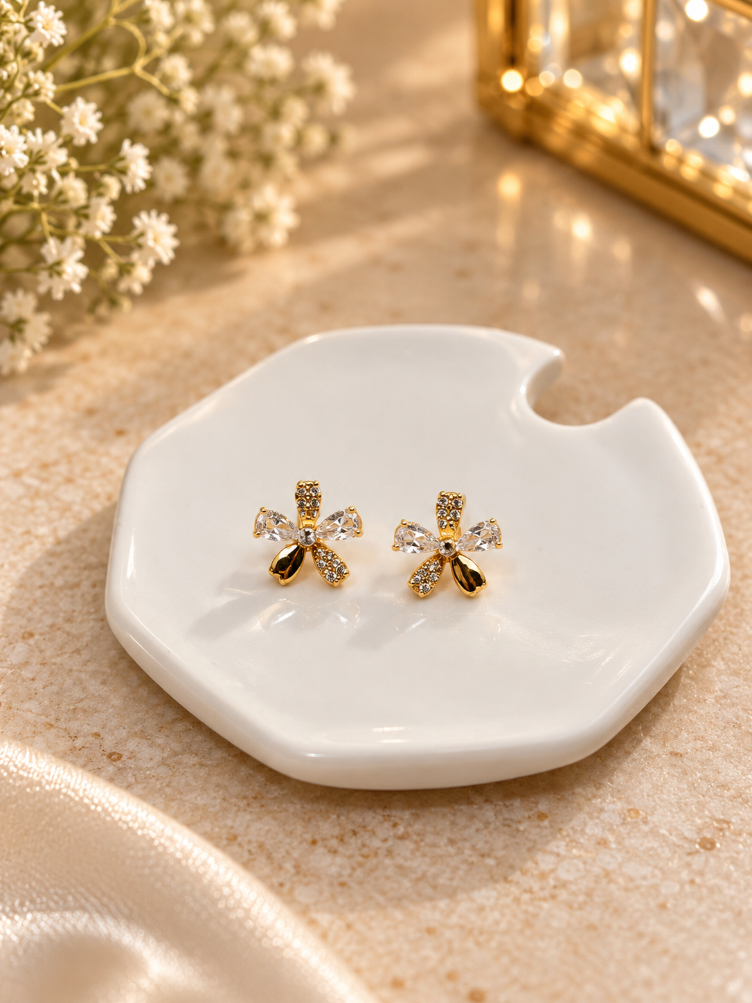 Golden Bloom Earring