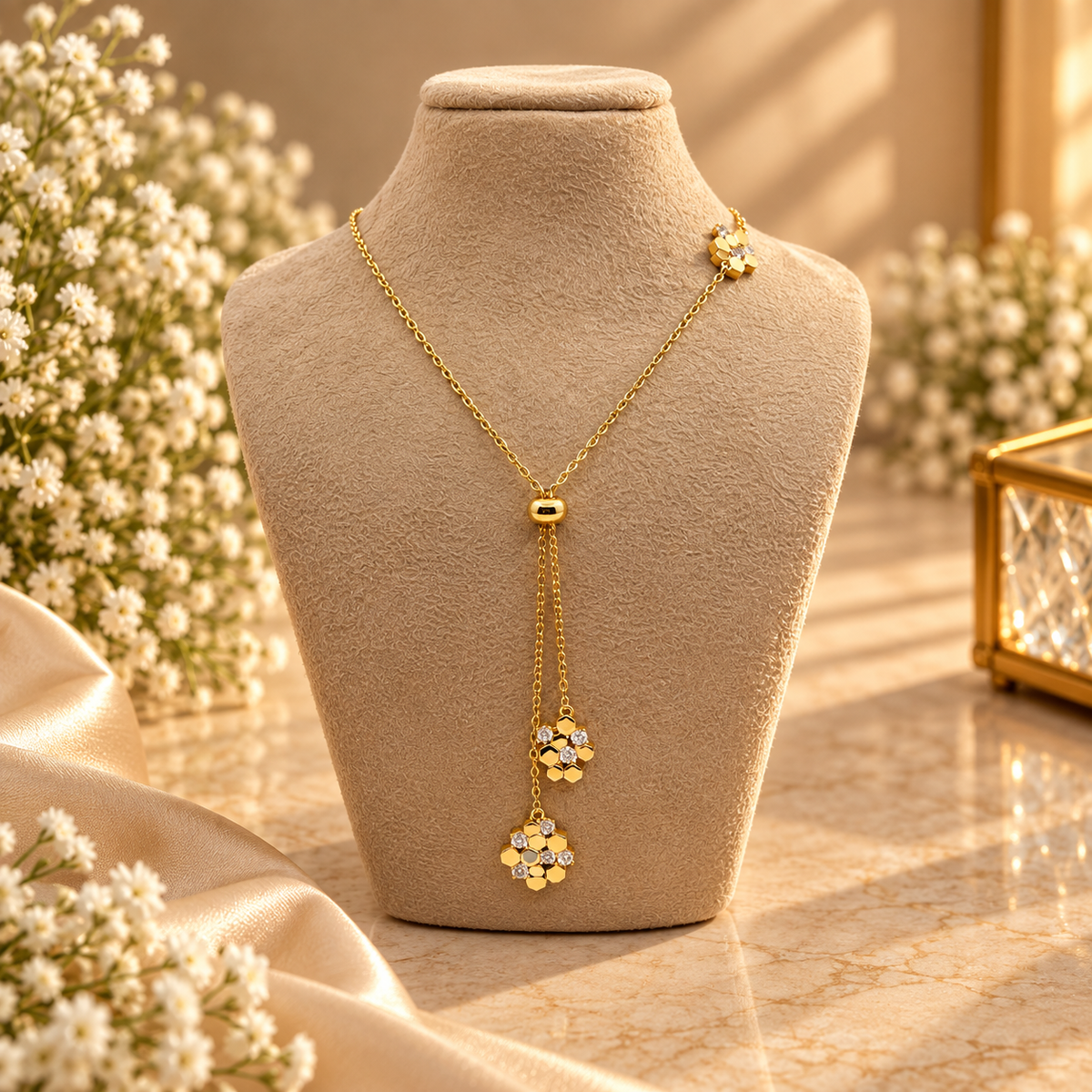 Honeycomb Spark necklace