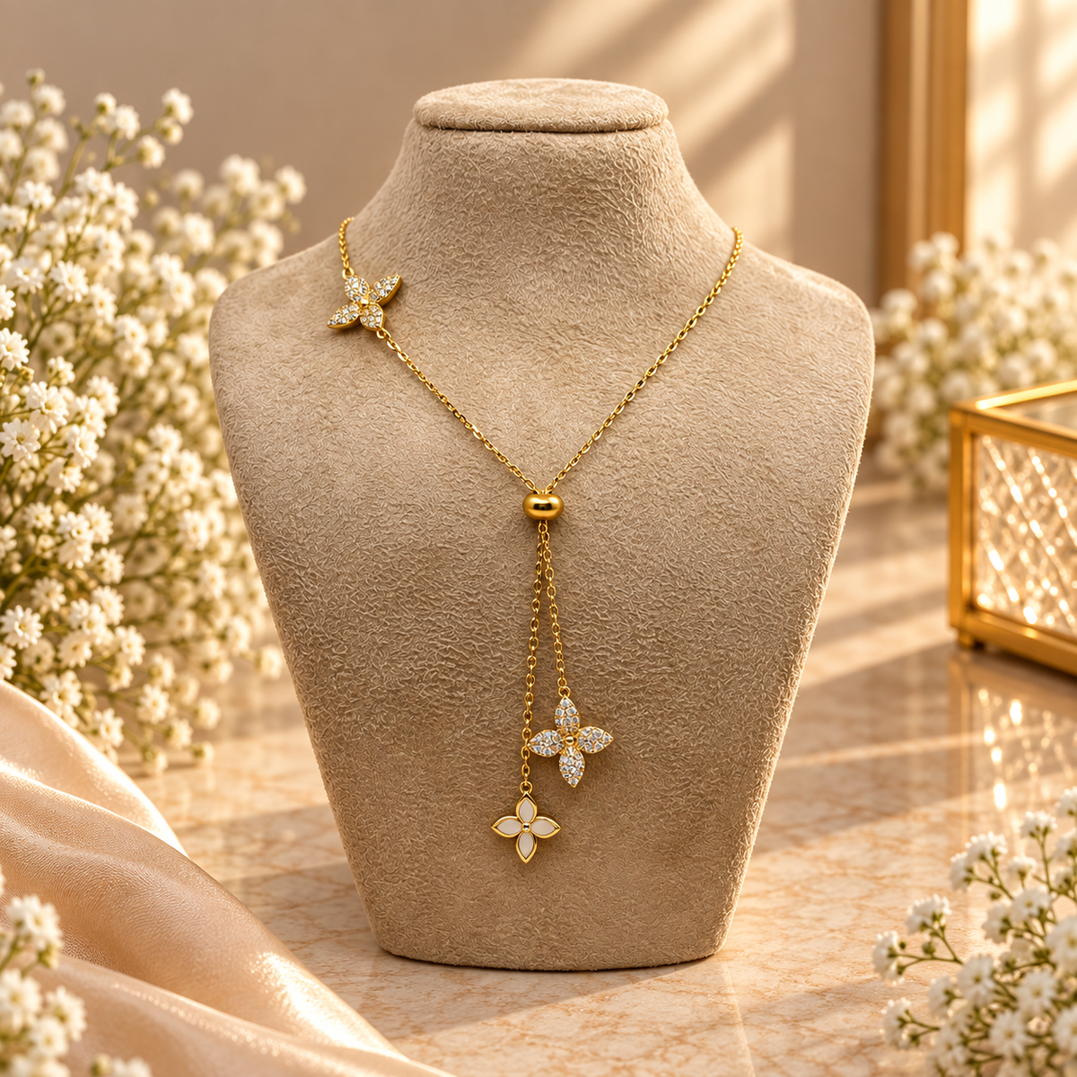 Golden Flutter Necklace