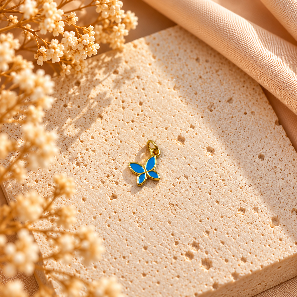 Blue Butterfly Charm