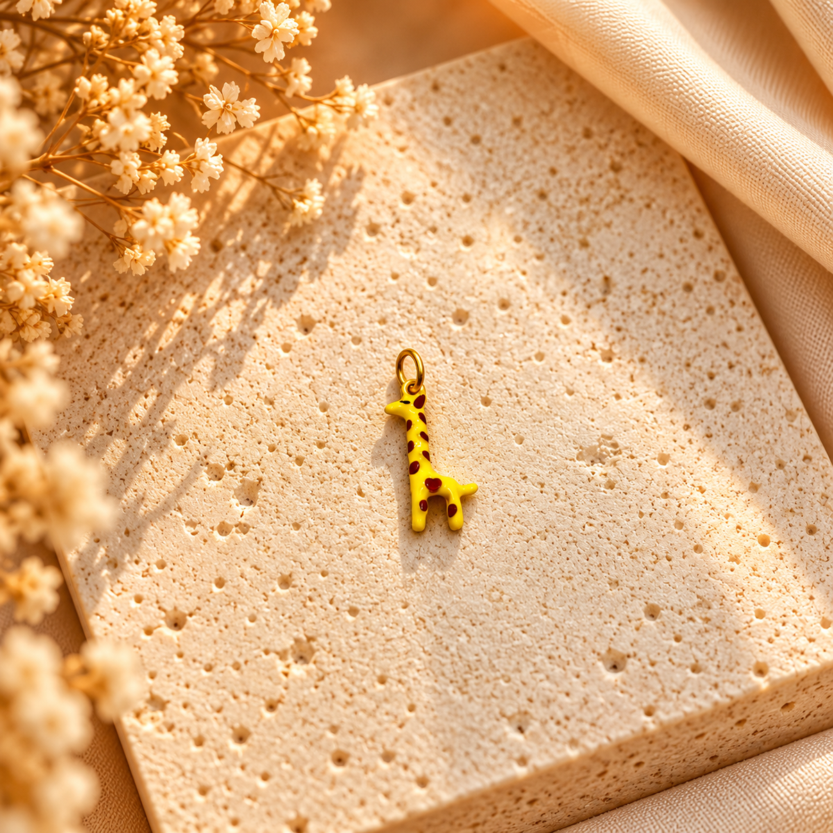 Yellow Giraffe Charm