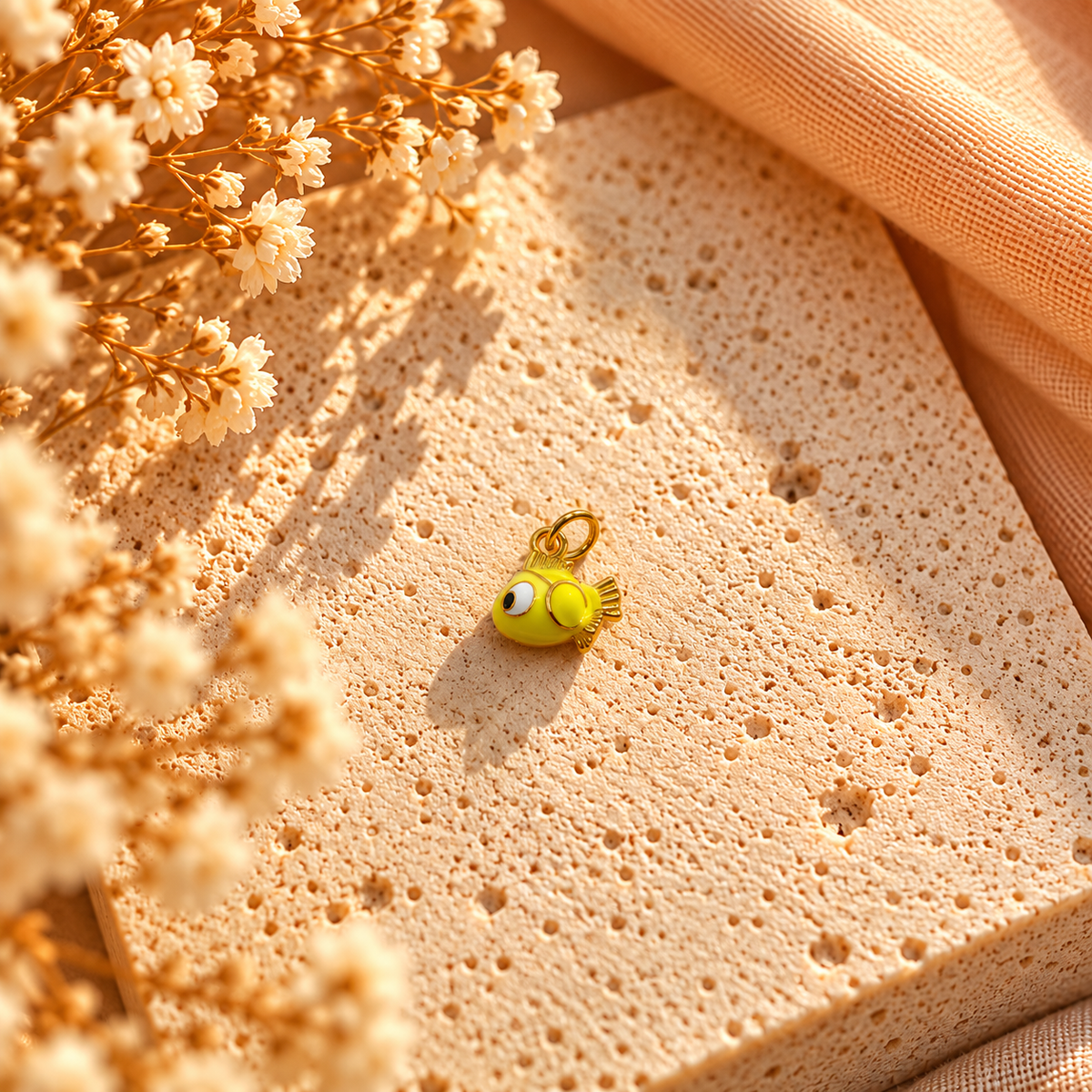 Yellow Fish Charm