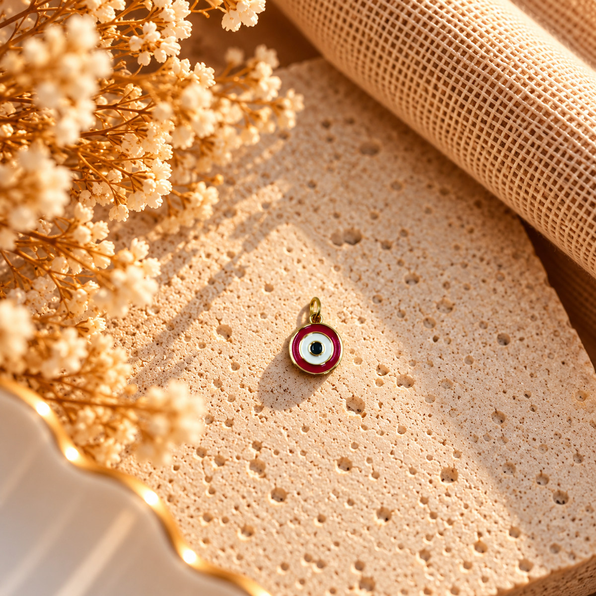 Pink Evil Eye Charm