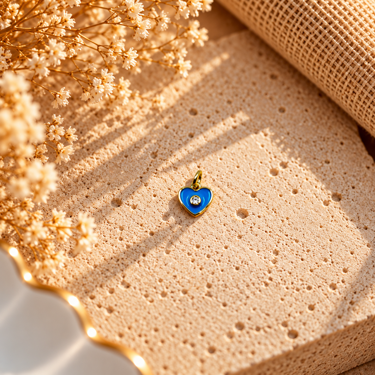 Blue Heart Charm