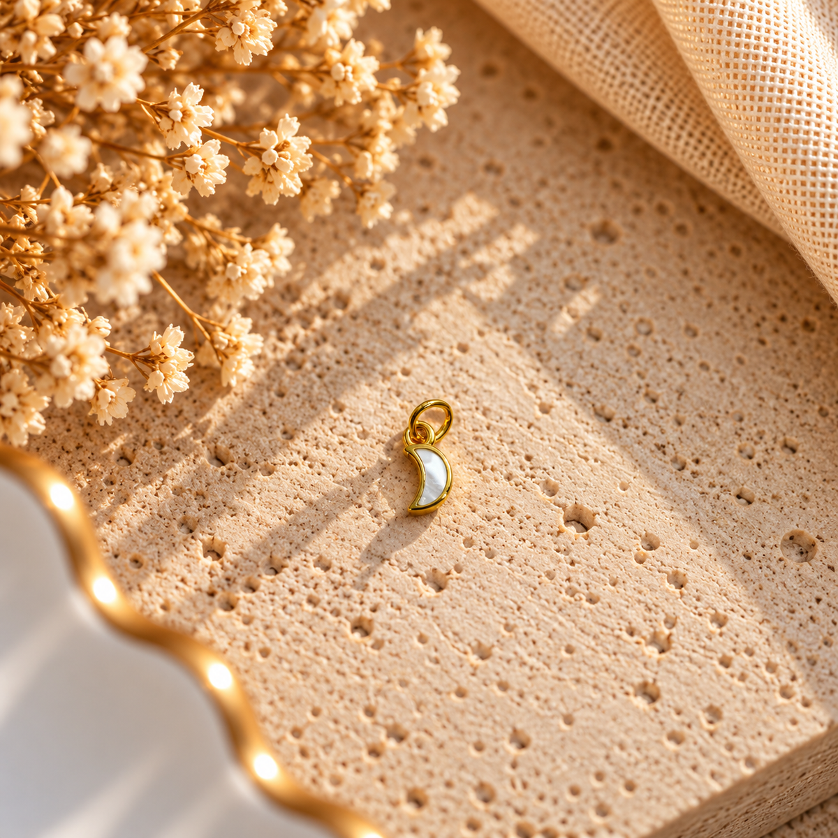Moon Mother Of Pearl Charm