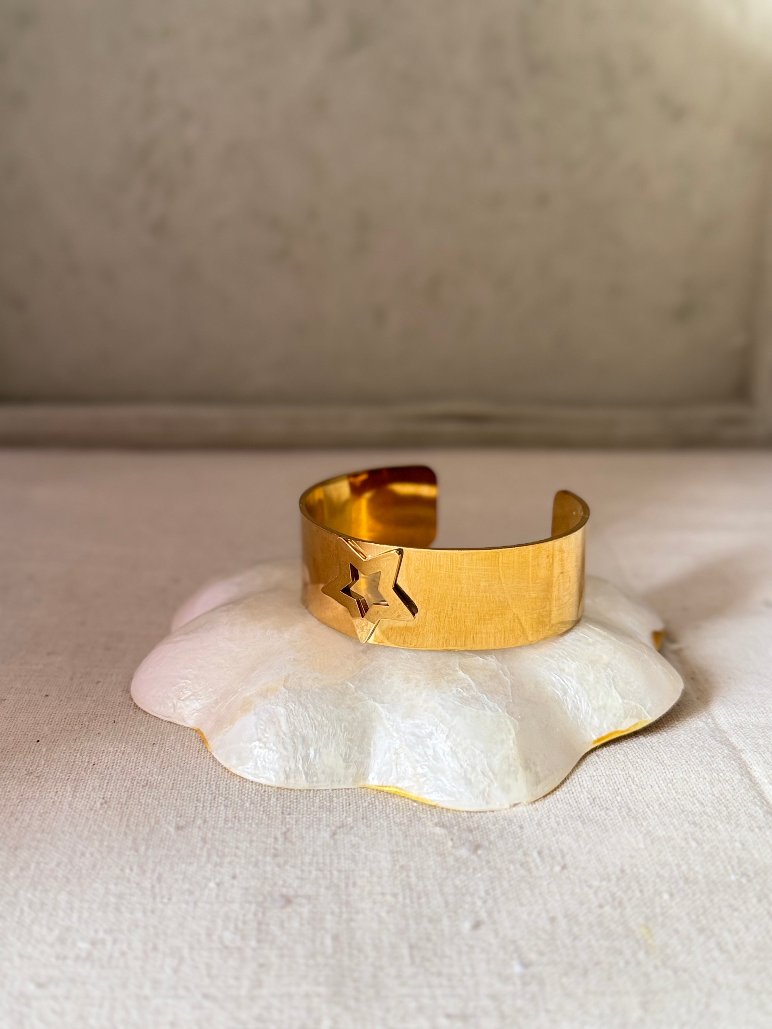 Golden Star cut out cuff