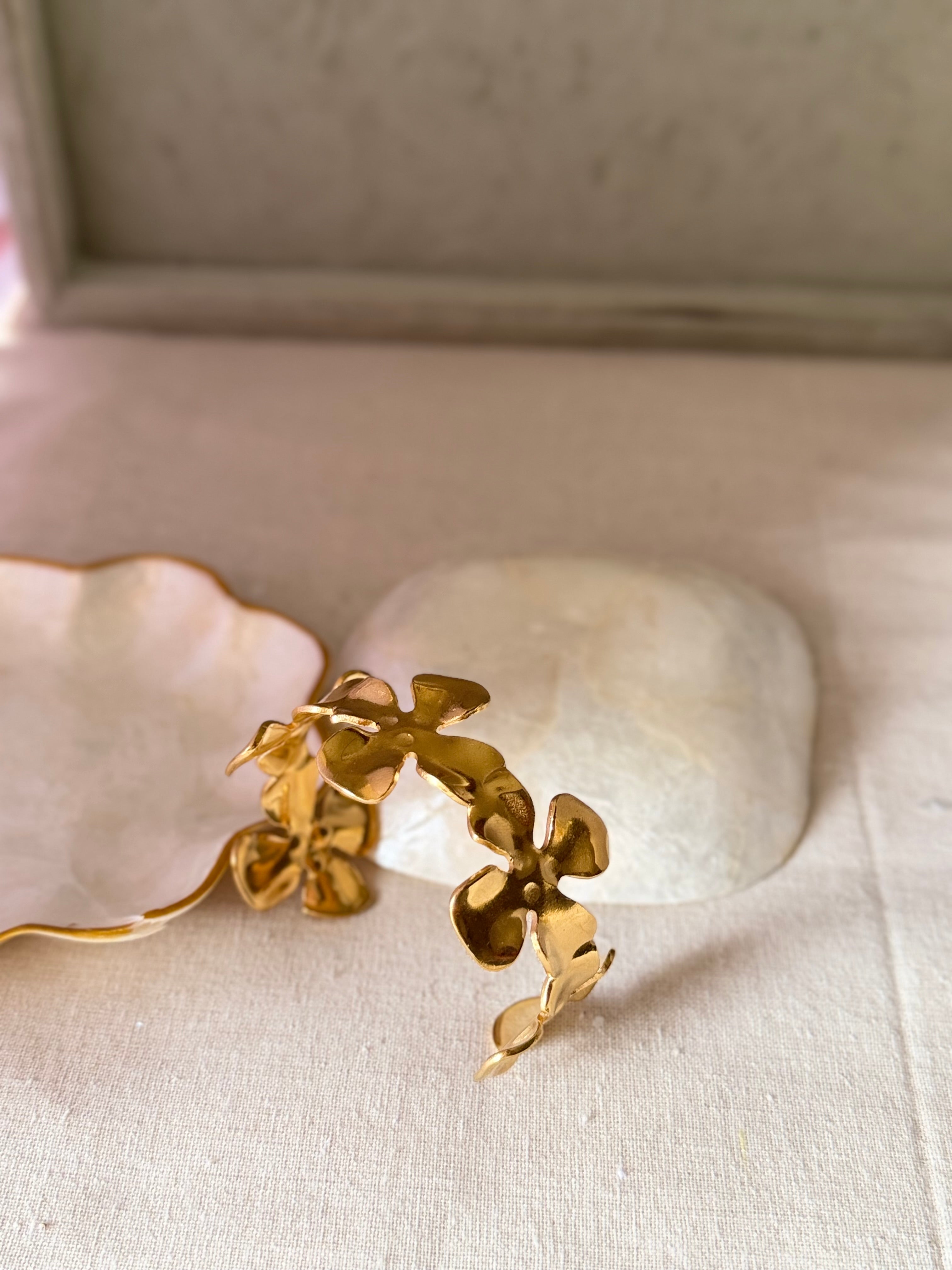 Fourfold Gold Bloom Cuff